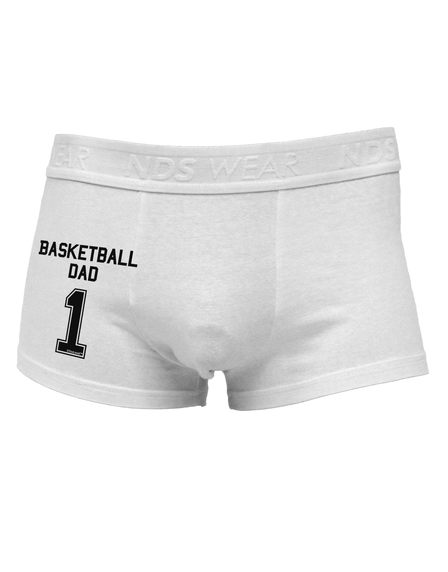 Basketball Dad Jersey Side Printed Mens Trunk Underwear by TooLoud-Mens Trunk Underwear-NDS Wear-White-Small-Davson Sales