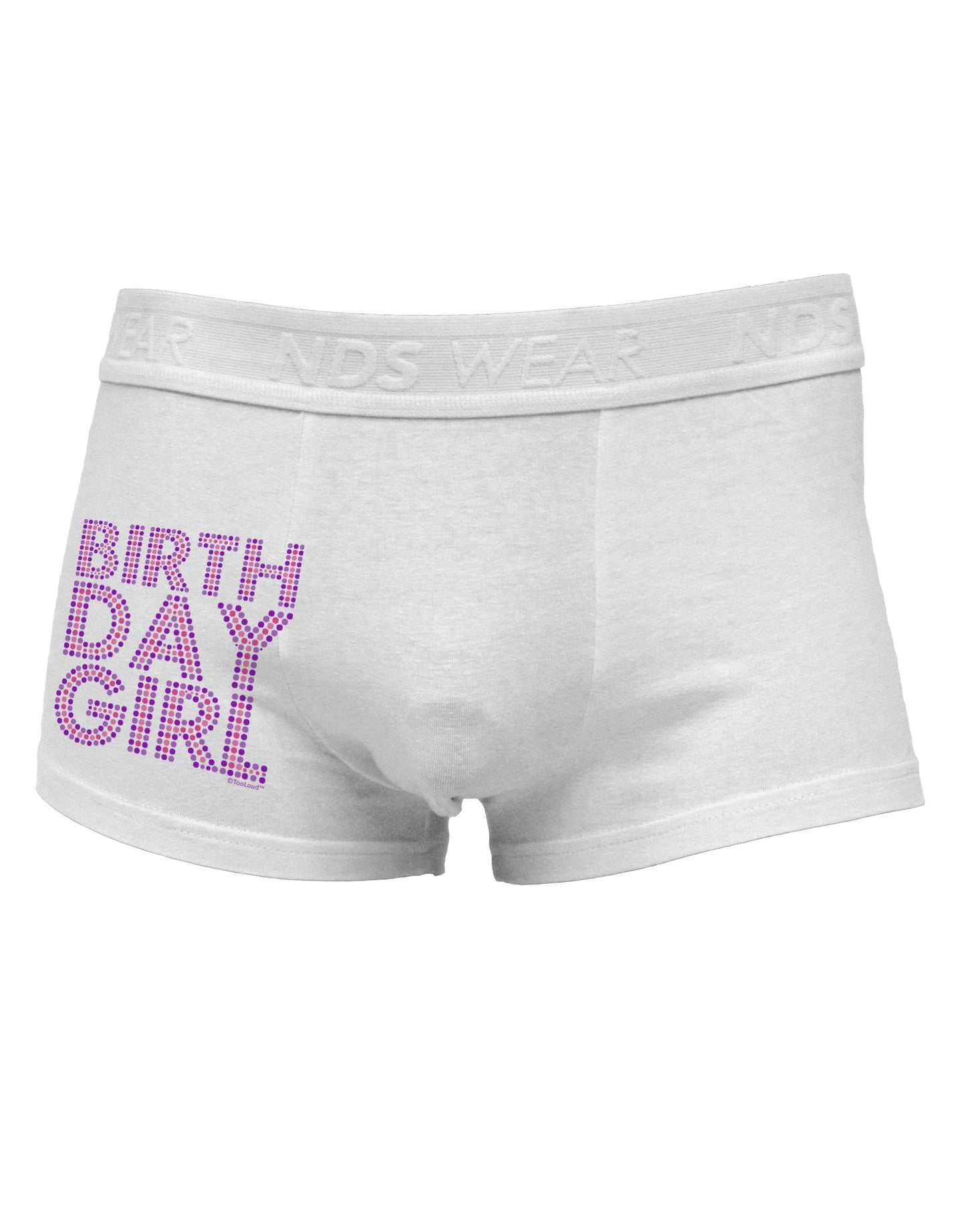 Birthday Girl - Pink and Purple Dots Side Printed Mens Trunk Underwear by TooLoud-Mens Trunk Underwear-TooLoud-White-Small-Davson Sales