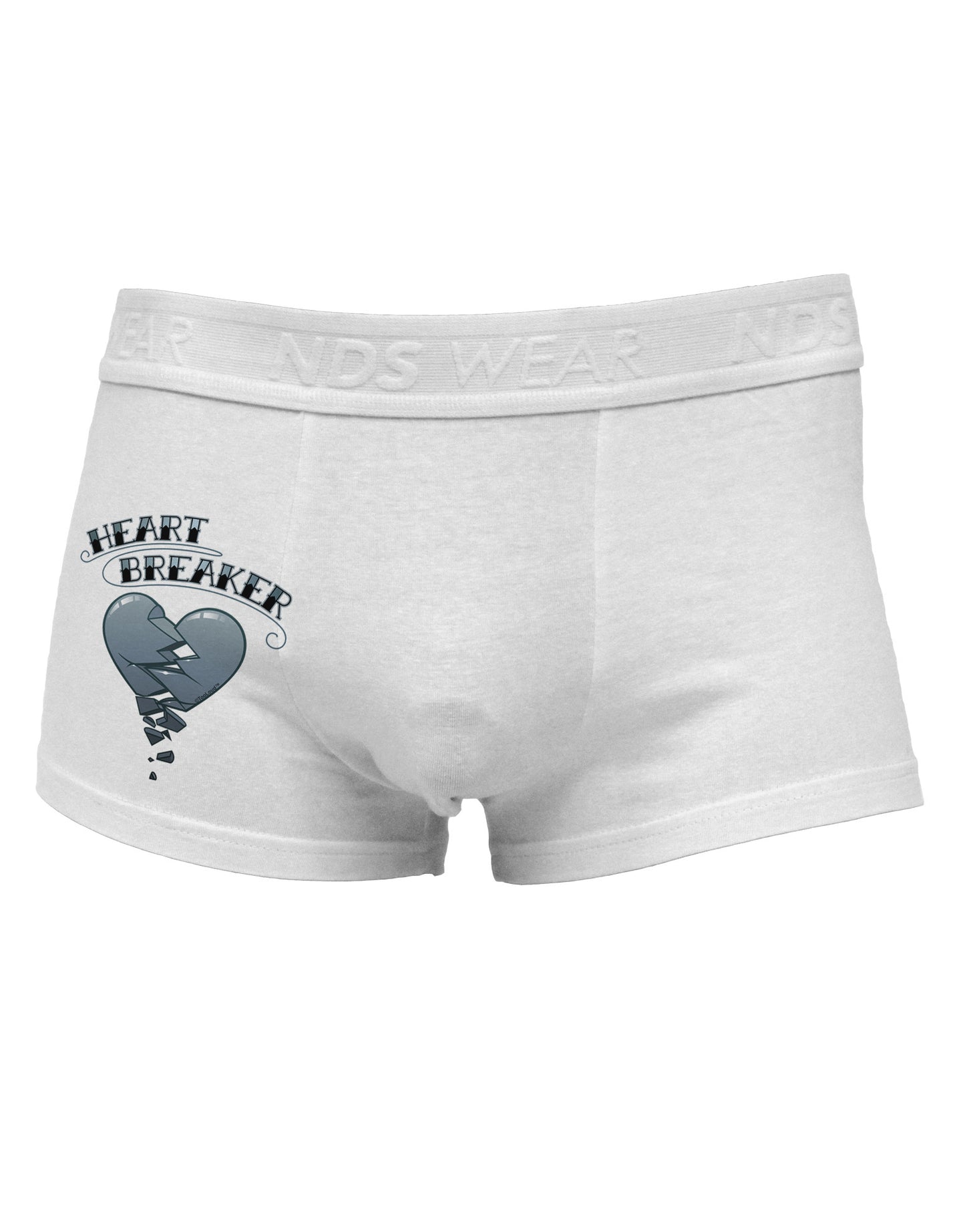 Heart Breaker Manly Side Printed Mens Trunk Underwear by NDS Wear-Mens Trunk Underwear-NDS Wear-White-Small-Davson Sales
