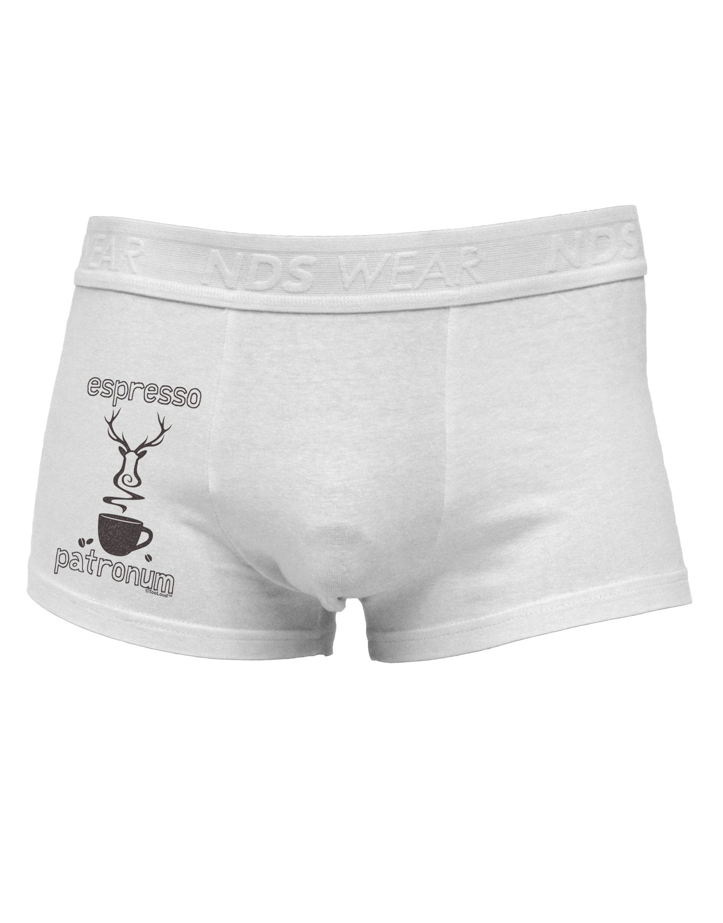 Espresso Patronum Side Printed Mens Trunk Underwear-Mens Trunk Underwear-NDS Wear-White-Small-Davson Sales