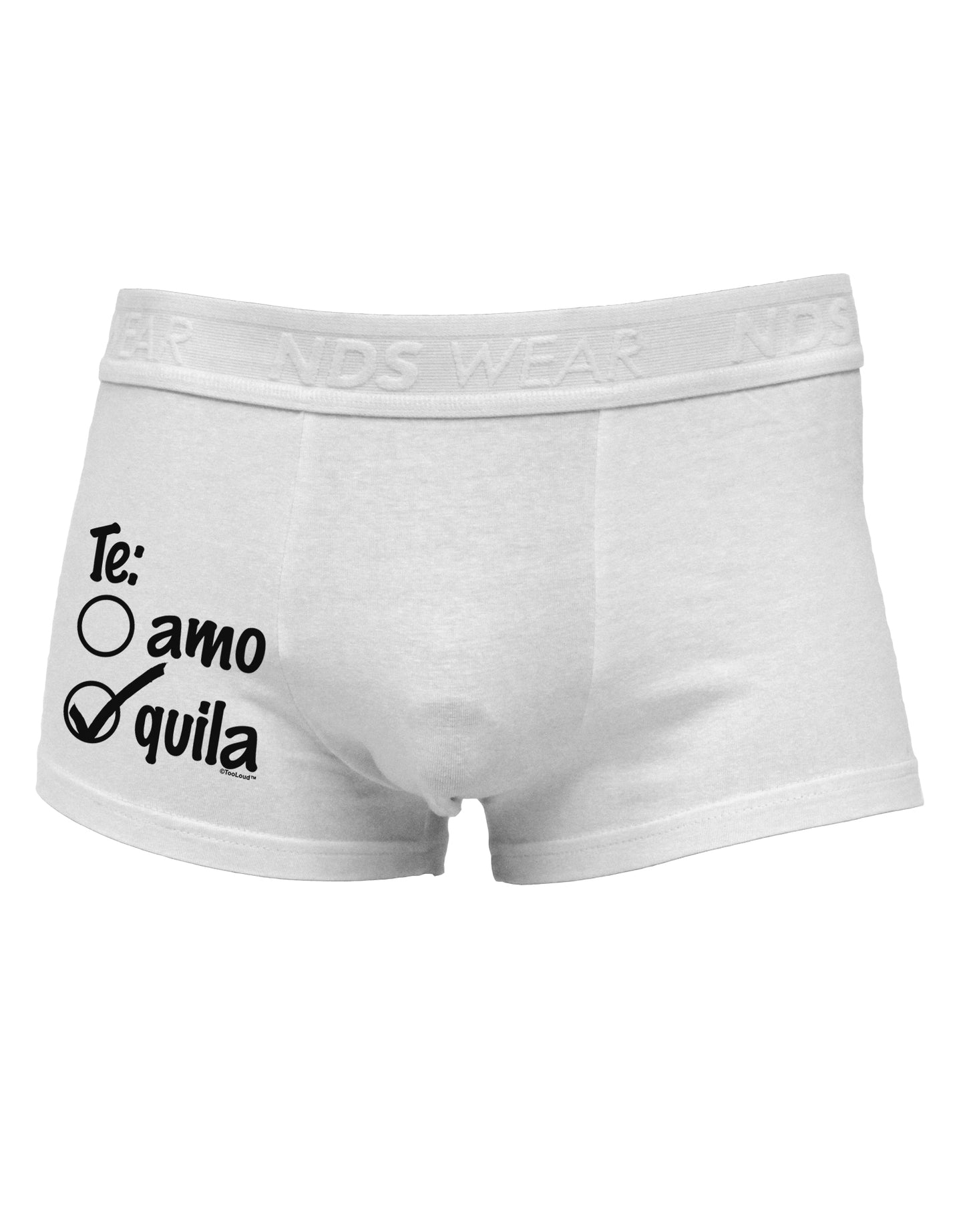 Tequila Checkmark Design Side Printed Mens Trunk Underwear by TooLoud-Mens Trunk Underwear-NDS Wear-White-Small-Davson Sales
