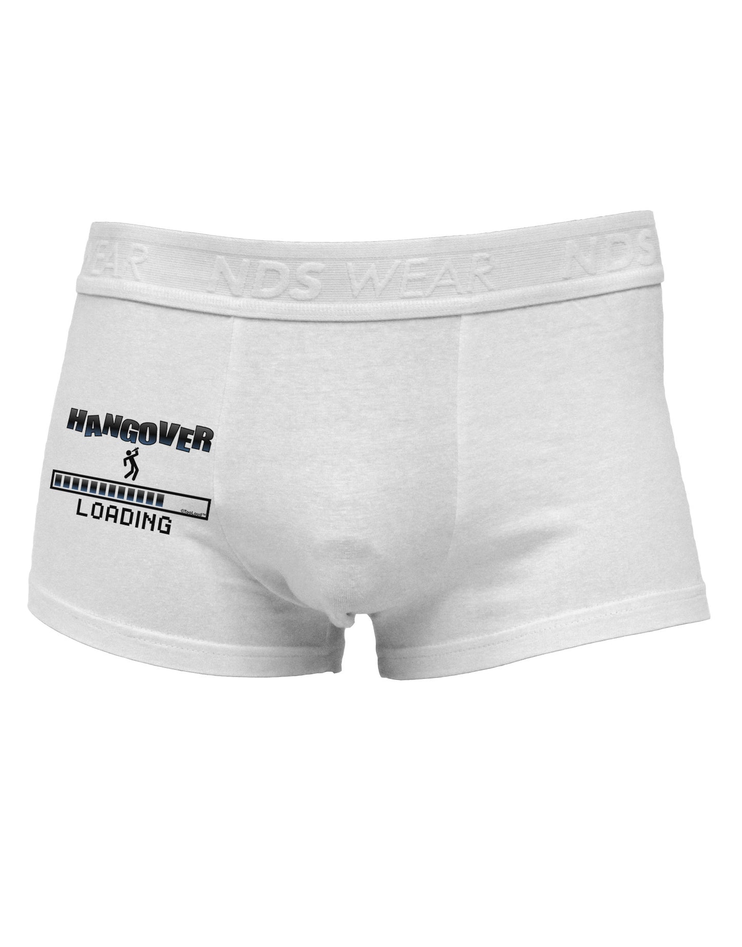 Hangover Loading Side Printed Mens Trunk Underwear-Mens Trunk Underwear-NDS Wear-White-Small-Davson Sales