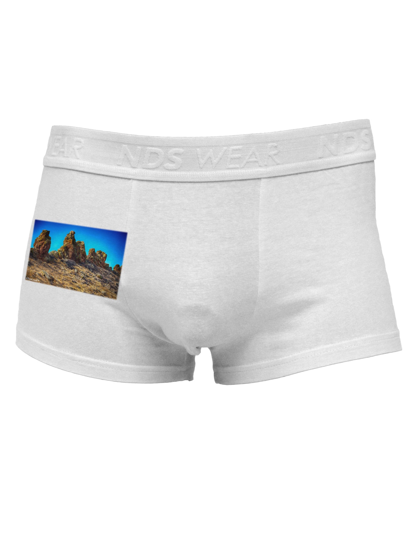 Crags in Colorado Side Printed Mens Trunk Underwear by TooLoud-Mens Trunk Underwear-NDS Wear-White-Small-Davson Sales