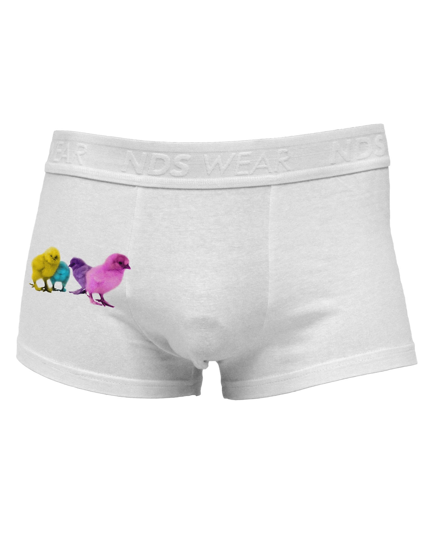 Real Life Peepers Side Printed Mens Trunk Underwear-Mens Trunk Underwear-NDS Wear-White-Small-Davson Sales