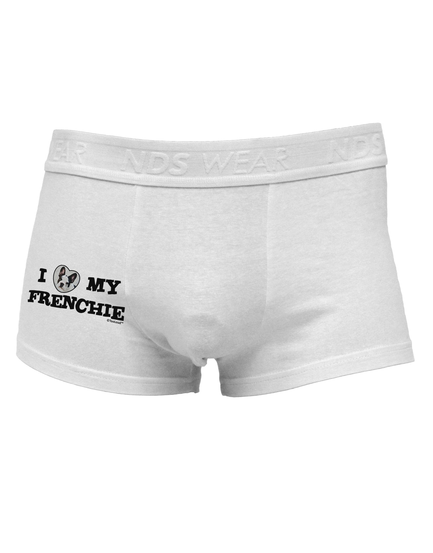 I Heart My Frenchie Side Printed Mens Trunk Underwear by TooLoud-Mens Trunk Underwear-TooLoud-White-Small-Davson Sales