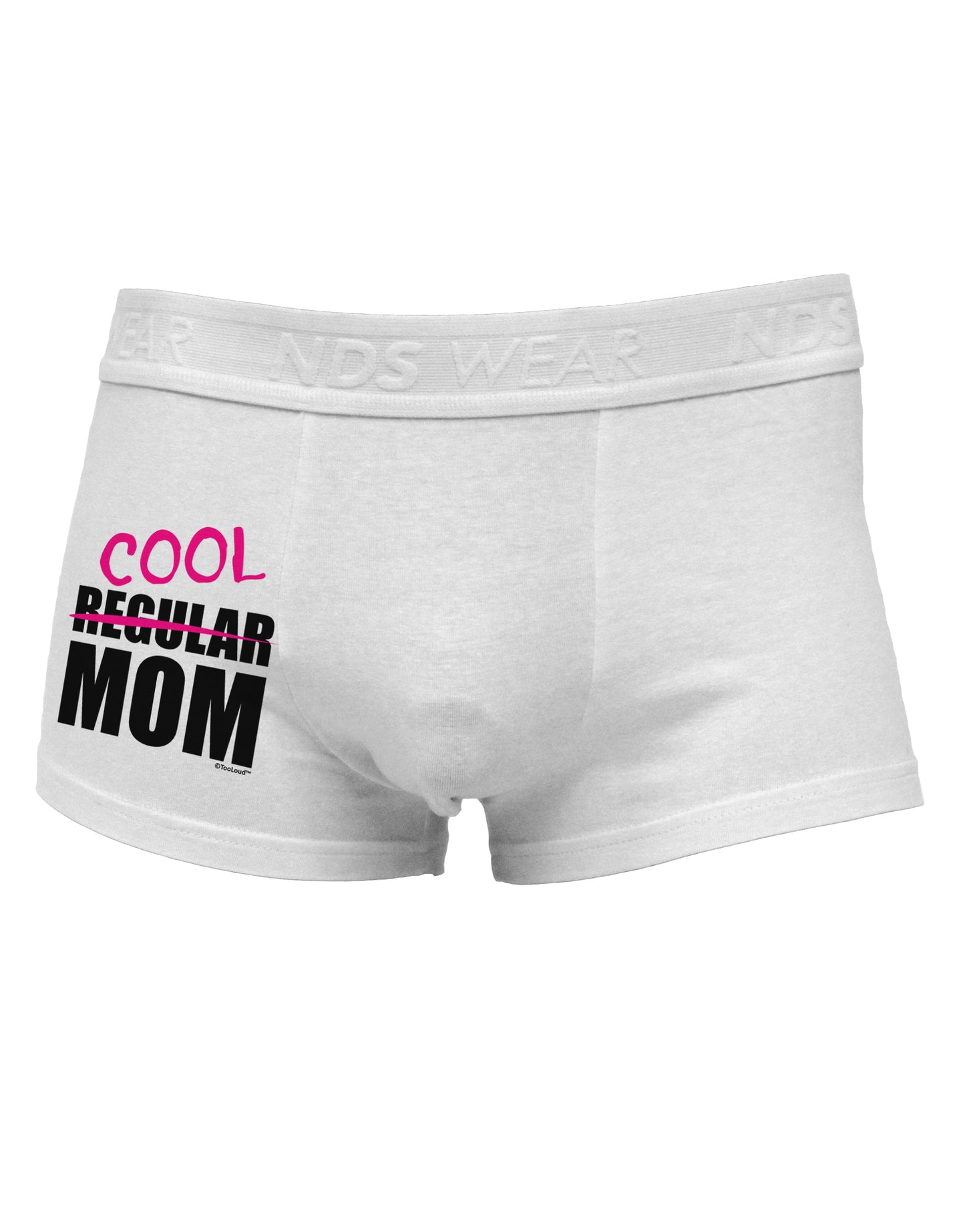 Not A Regular Mom Design Side Printed Mens Trunk Underwear by TooLoud-Mens Trunk Underwear-NDS Wear-White-Small-Davson Sales