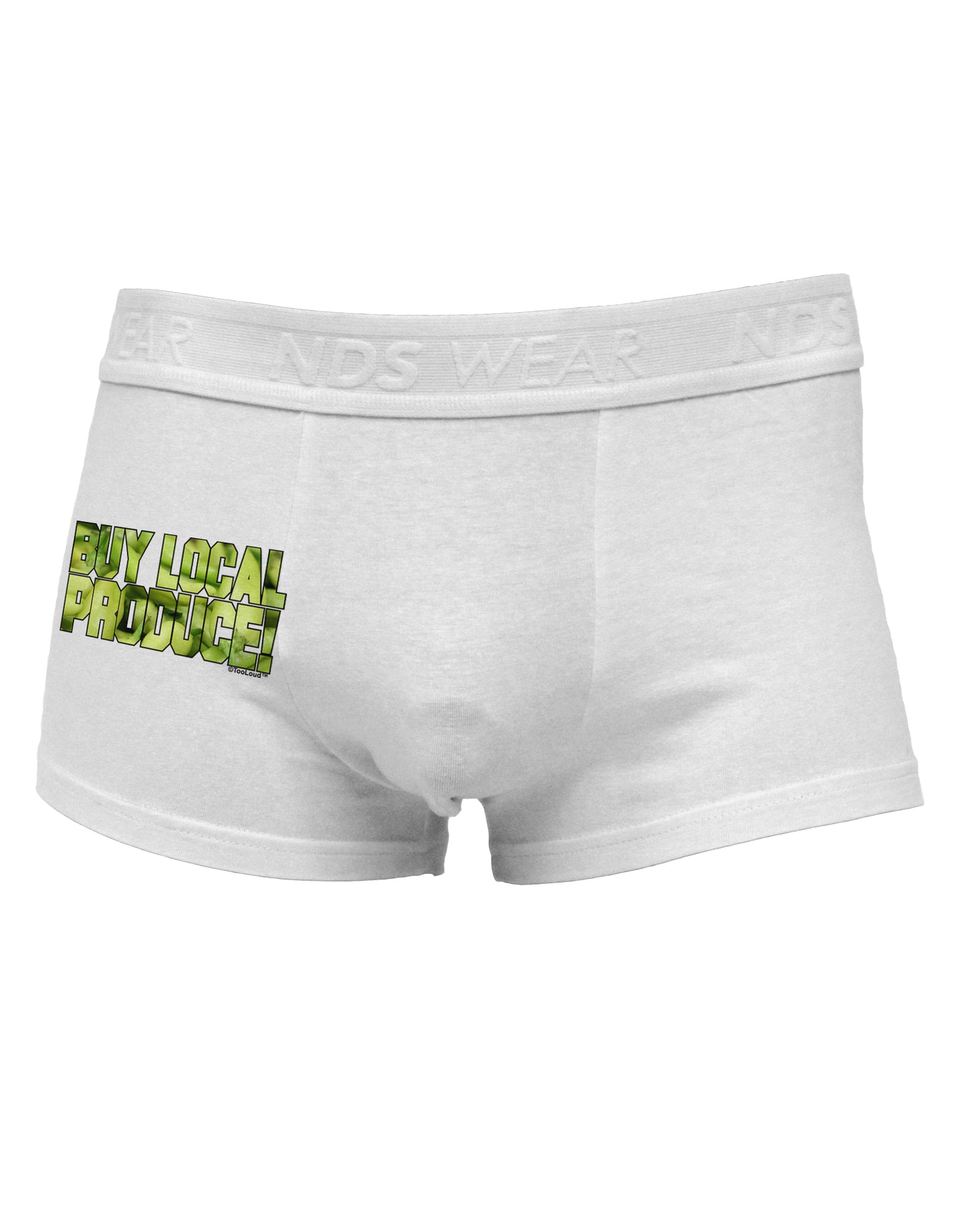Buy Local - Jalapenos Text Side Printed Mens Trunk Underwear-Mens Trunk Underwear-NDS Wear-White-Small-Davson Sales