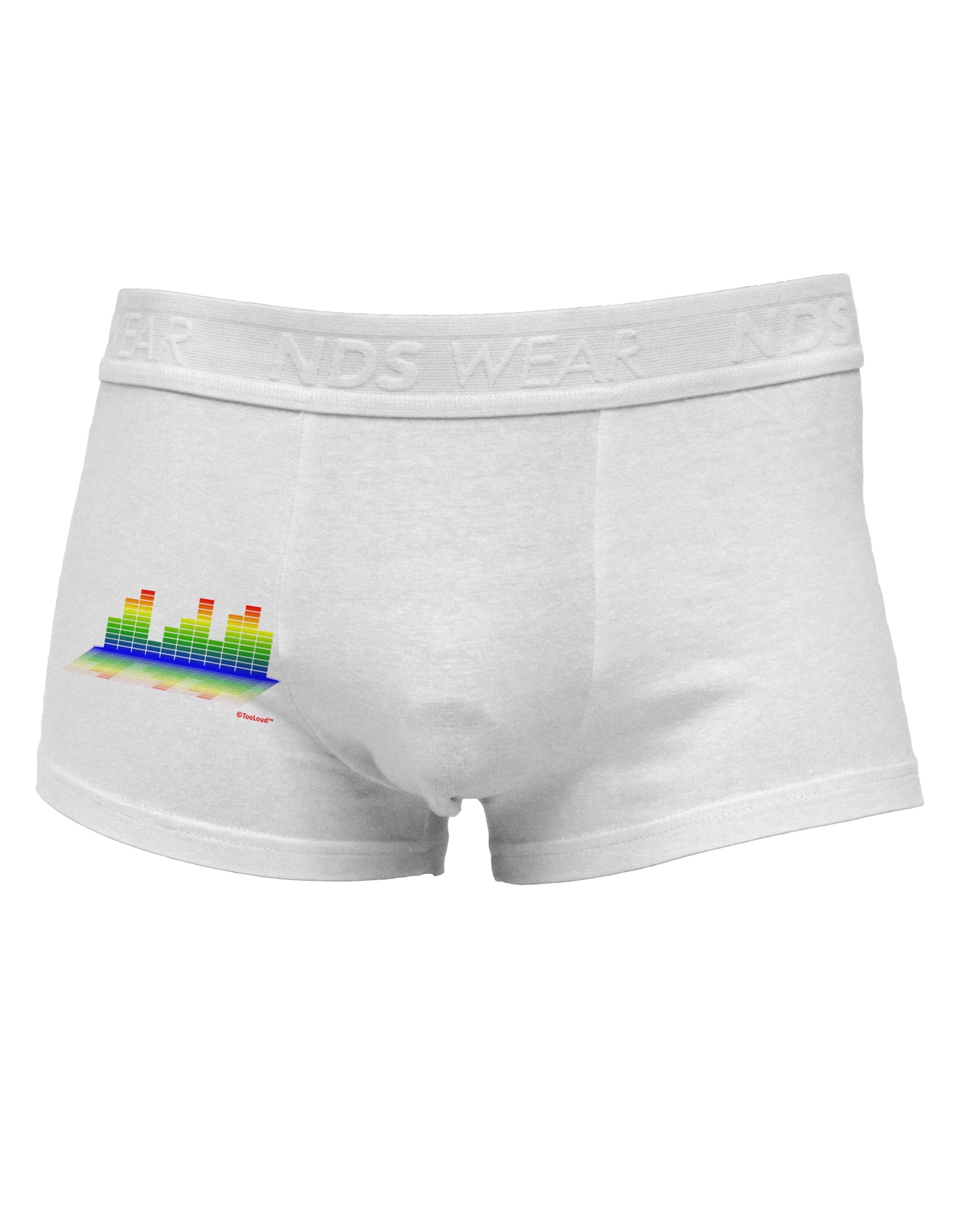 Equalizer Bars Design Side Printed Mens Trunk Underwear by TooLoud-Mens Trunk Underwear-NDS Wear-White-Small-Davson Sales