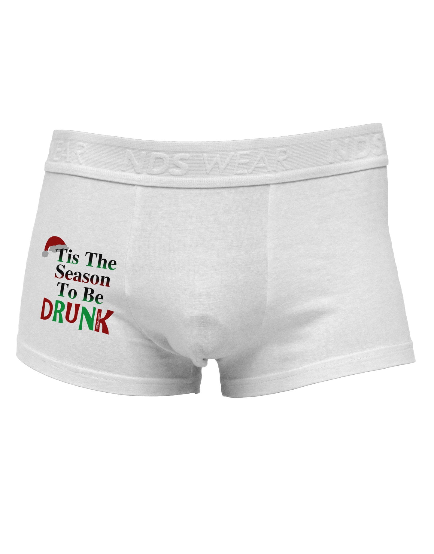 Season To Be Drunk Side Printed Mens Trunk Underwear-Mens Trunk Underwear-NDS Wear-White-Small-Davson Sales