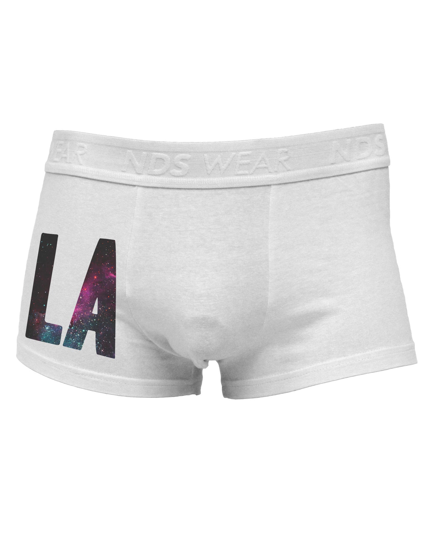 LA Outer Space Desgin Side Printed Mens Trunk Underwear-Mens Trunk Underwear-NDS Wear-White-Small-Davson Sales