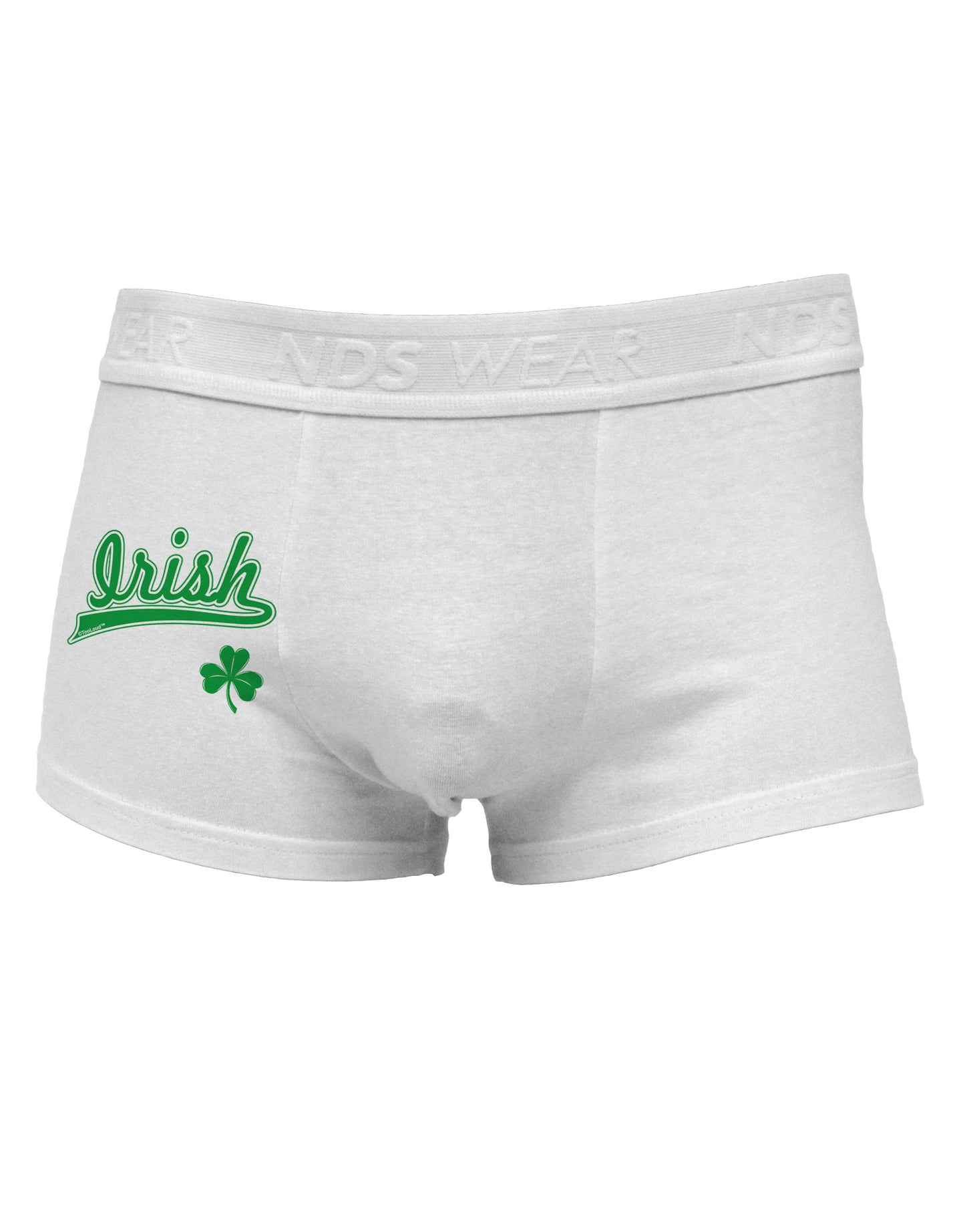 Irish Jersey Side Printed Mens Trunk Underwear-Mens Trunk Underwear-NDS Wear-White-Small-Davson Sales