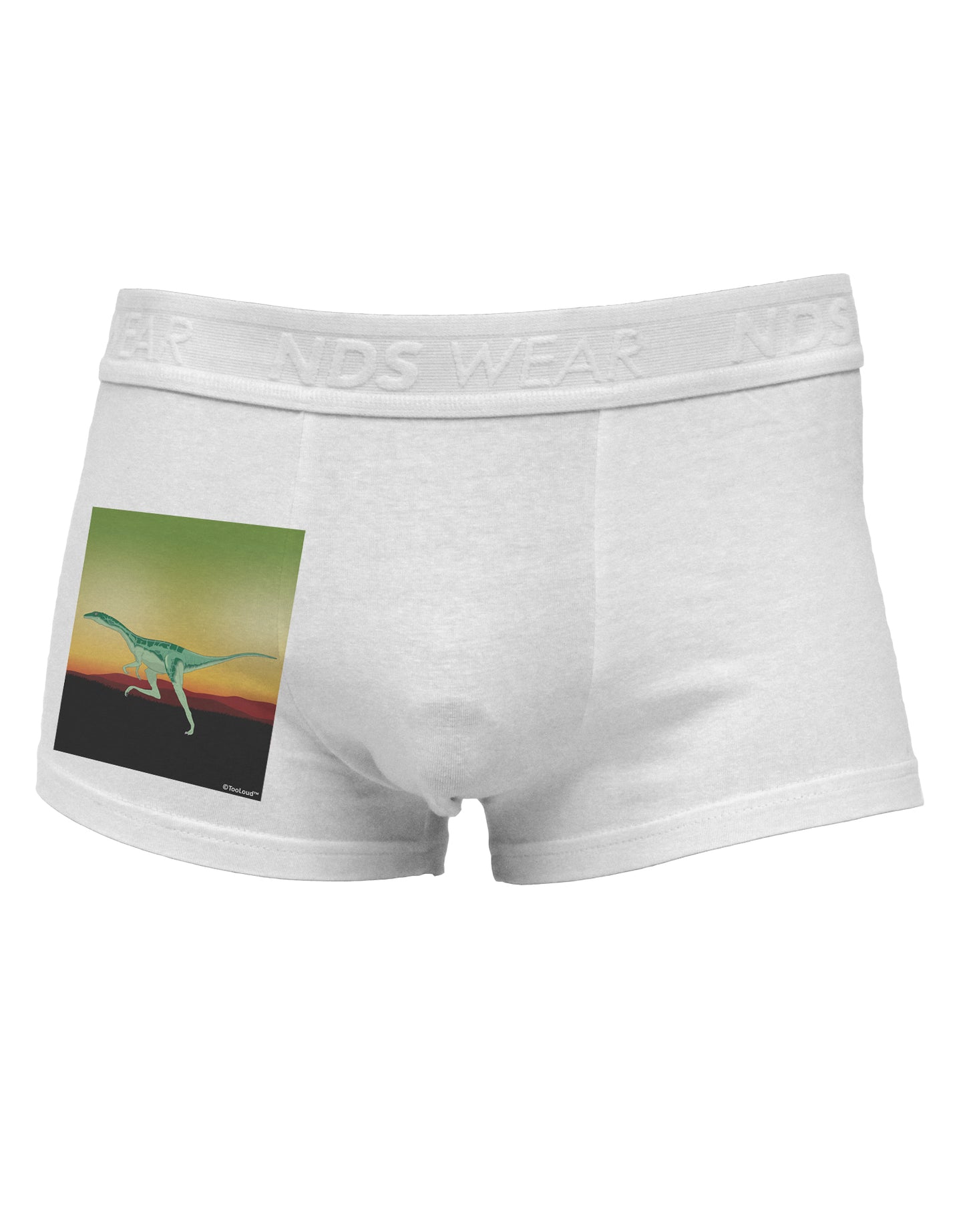 Ornithomimus Velox - Without Name Side Printed Mens Trunk Underwear by TooLoud-Mens Trunk Underwear-NDS Wear-White-Small-Davson Sales