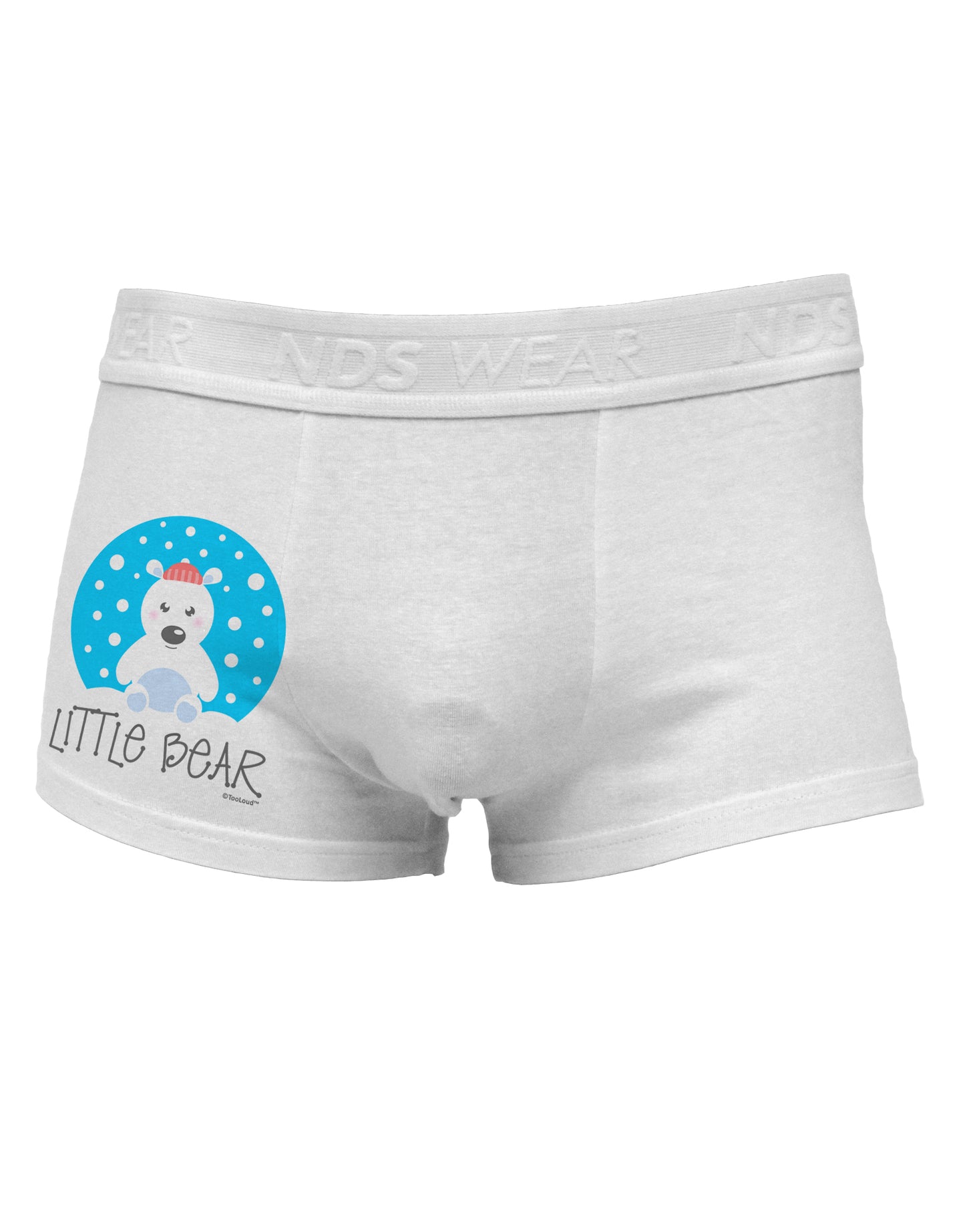 Matching Polar Bear Family - Little Bear Side Printed Mens Trunk Underwear by TooLoud-Mens Trunk Underwear-NDS Wear-White-Small-Davson Sales