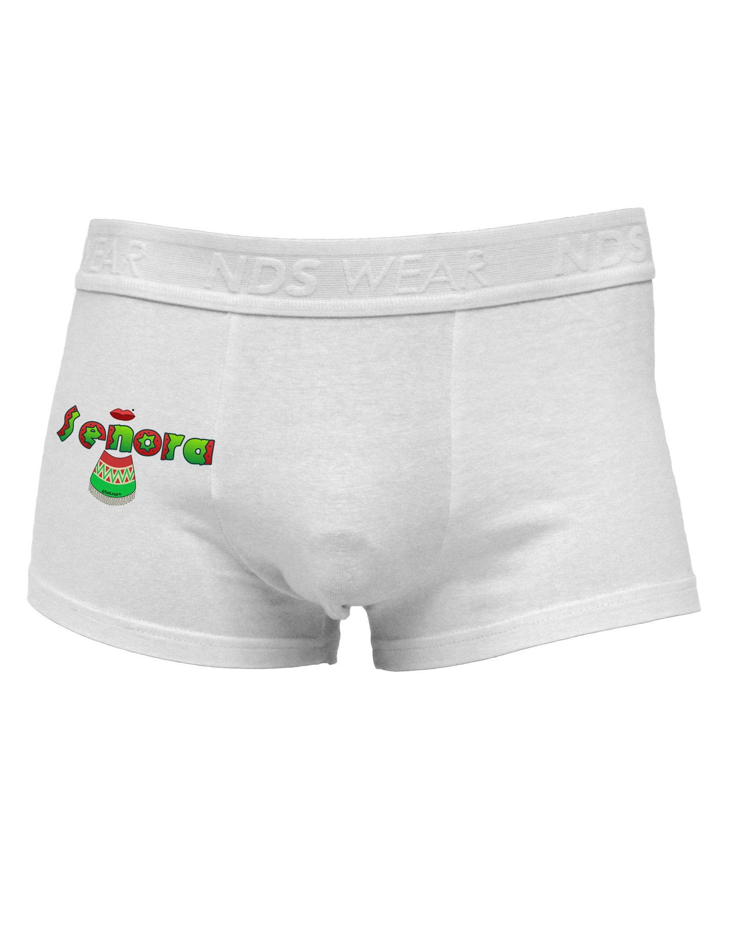 Senora Poncho Side Printed Mens Trunk Underwear-Mens Trunk Underwear-NDS Wear-White-Small-Davson Sales