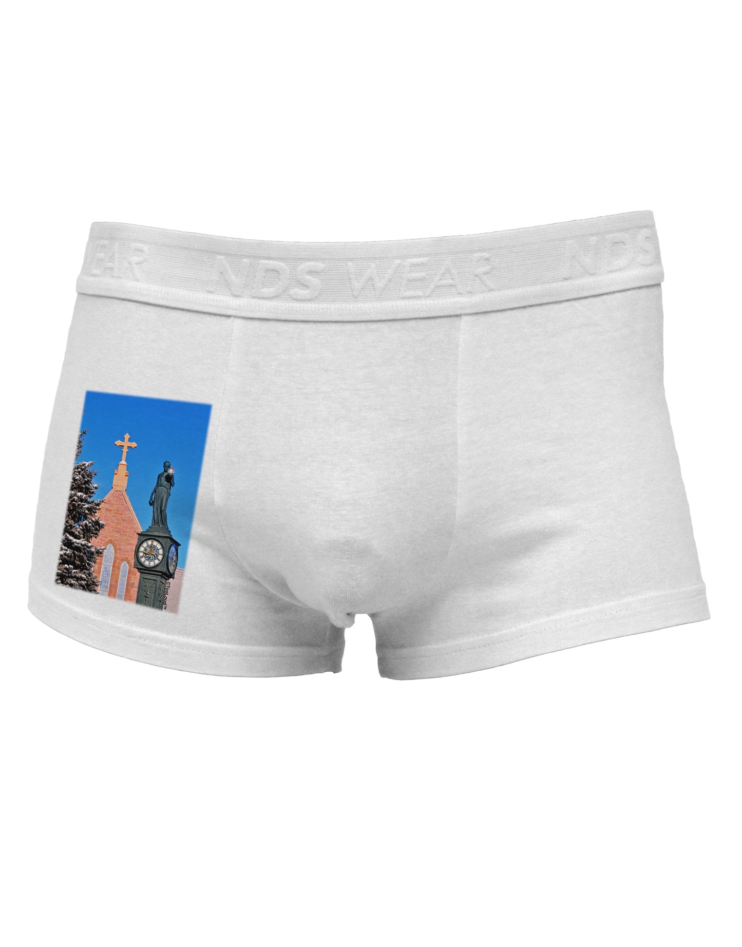 Manitou Springs Colorado Side Printed Mens Trunk Underwear by TooLoud-Mens Trunk Underwear-NDS Wear-White-Small-Davson Sales