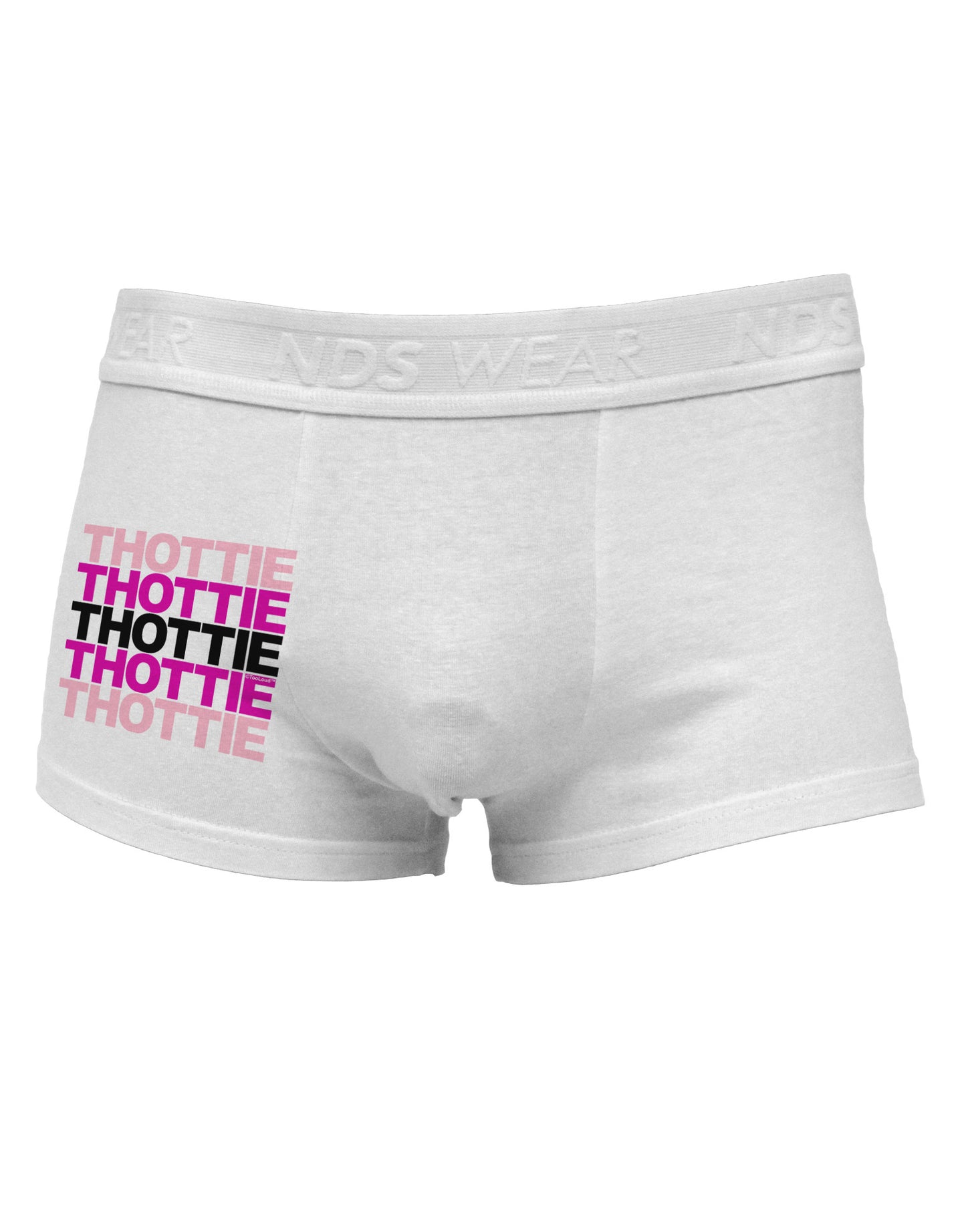 THOTTIE Side Printed Mens Trunk Underwear-Mens Trunk Underwear-NDS Wear-White-Small-Davson Sales