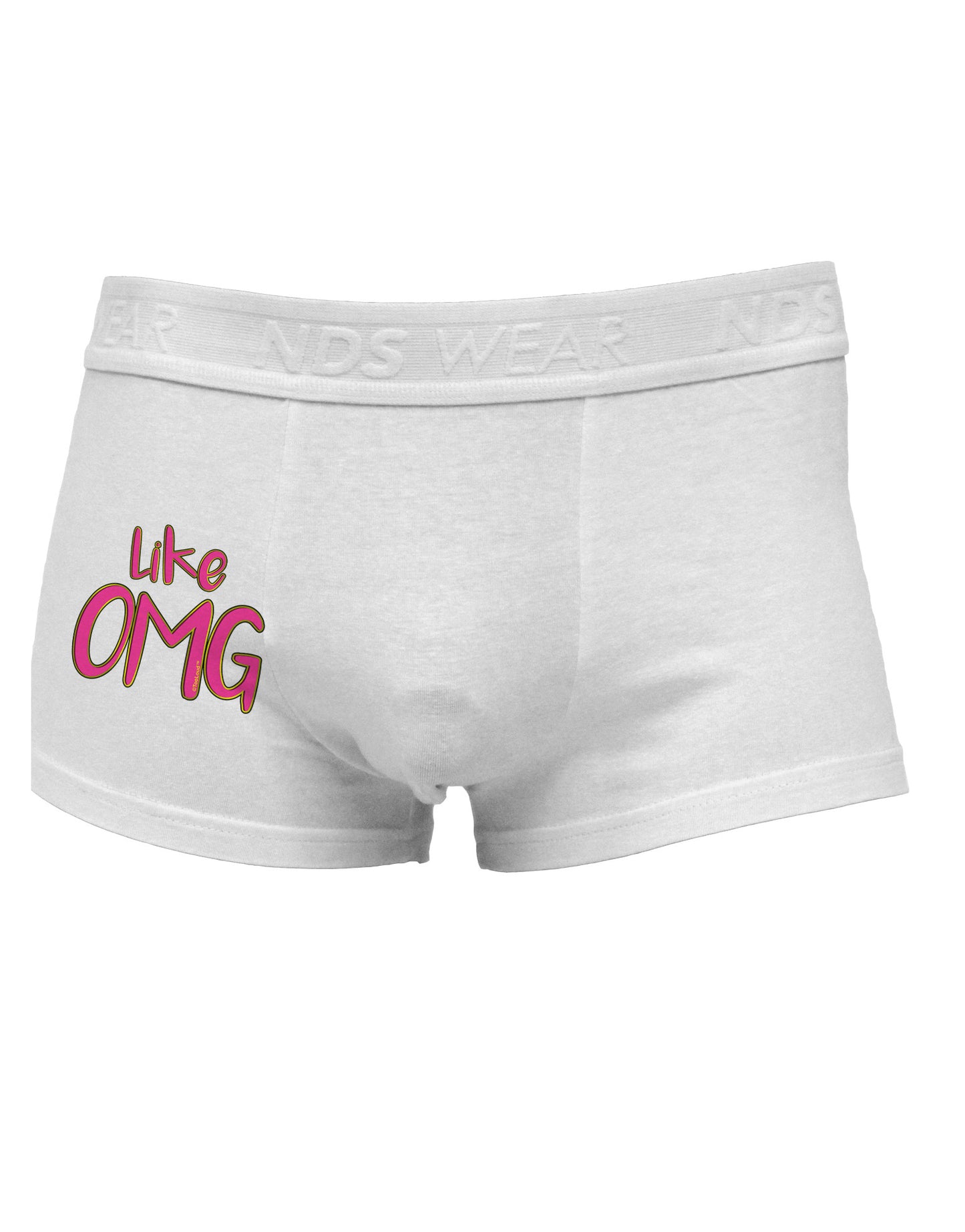 Like OMG Side Printed Mens Trunk Underwear by TooLoud-Mens Trunk Underwear-NDS Wear-White-Small-Davson Sales