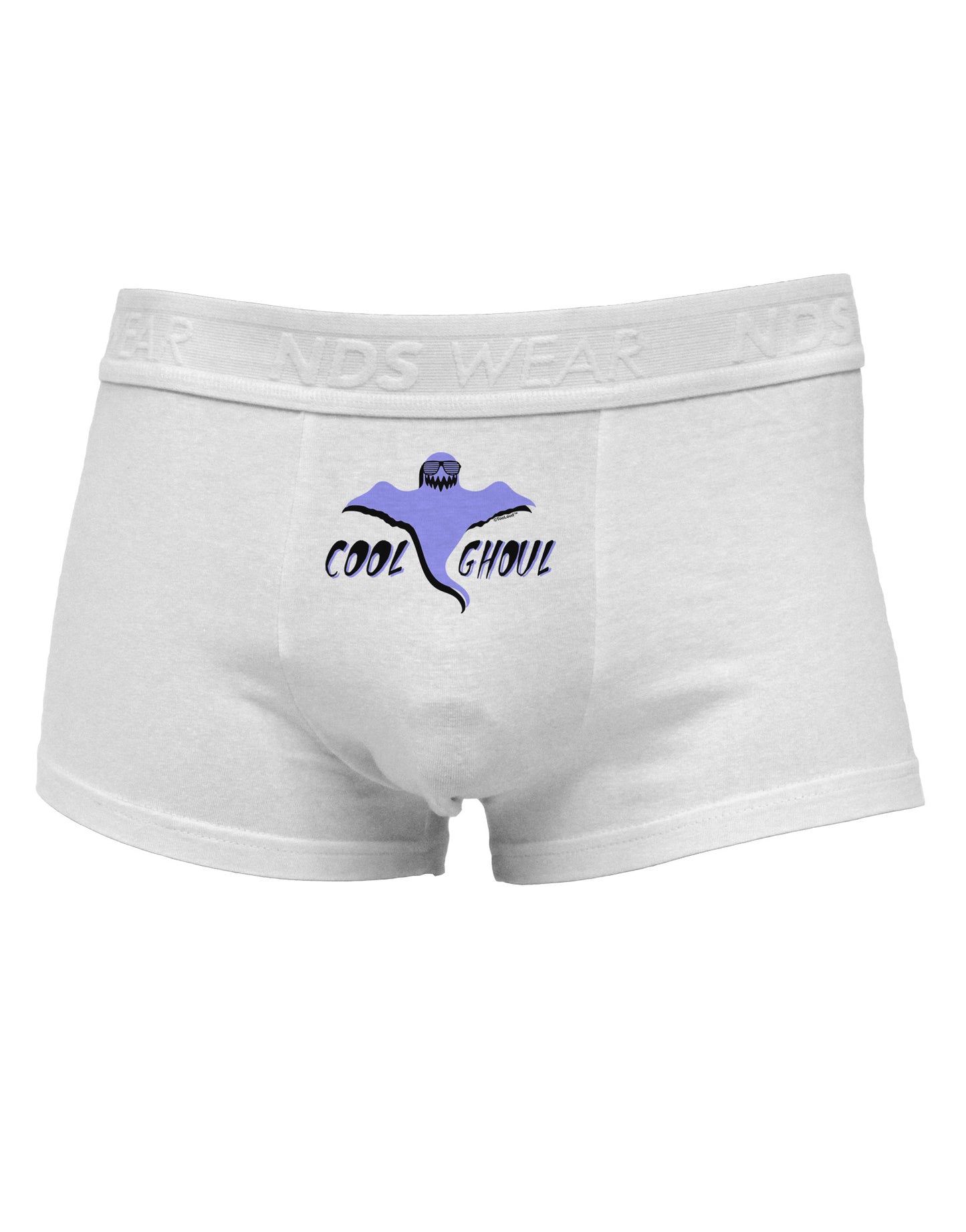 Cool Ghoul Mens Cotton Trunk Underwear-Men's Trunk Underwear-NDS Wear-White-Small-Davson Sales