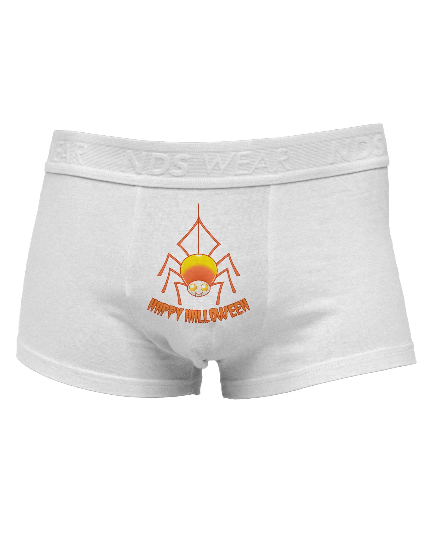 Cute Candy Corn Spider - Happy Halloween Mens Cotton Trunk Underwear-Men's Trunk Underwear-TooLoud-White-Small-Davson Sales