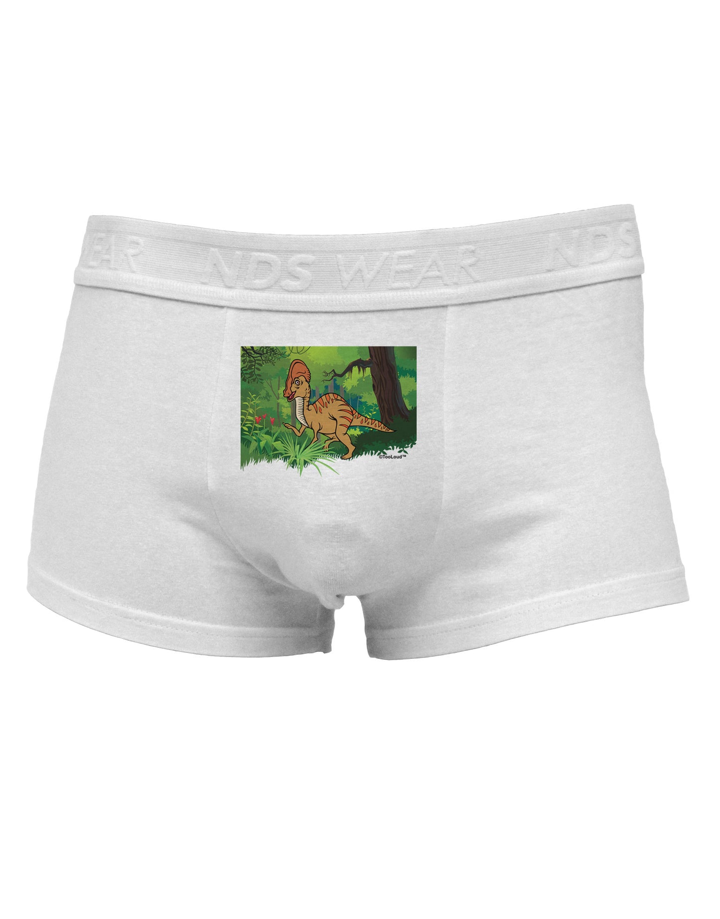 Parasaurolophus Walkeri - Without Name Mens Cotton Trunk Underwear-Men's Trunk Underwear-NDS Wear-White-Small-Davson Sales