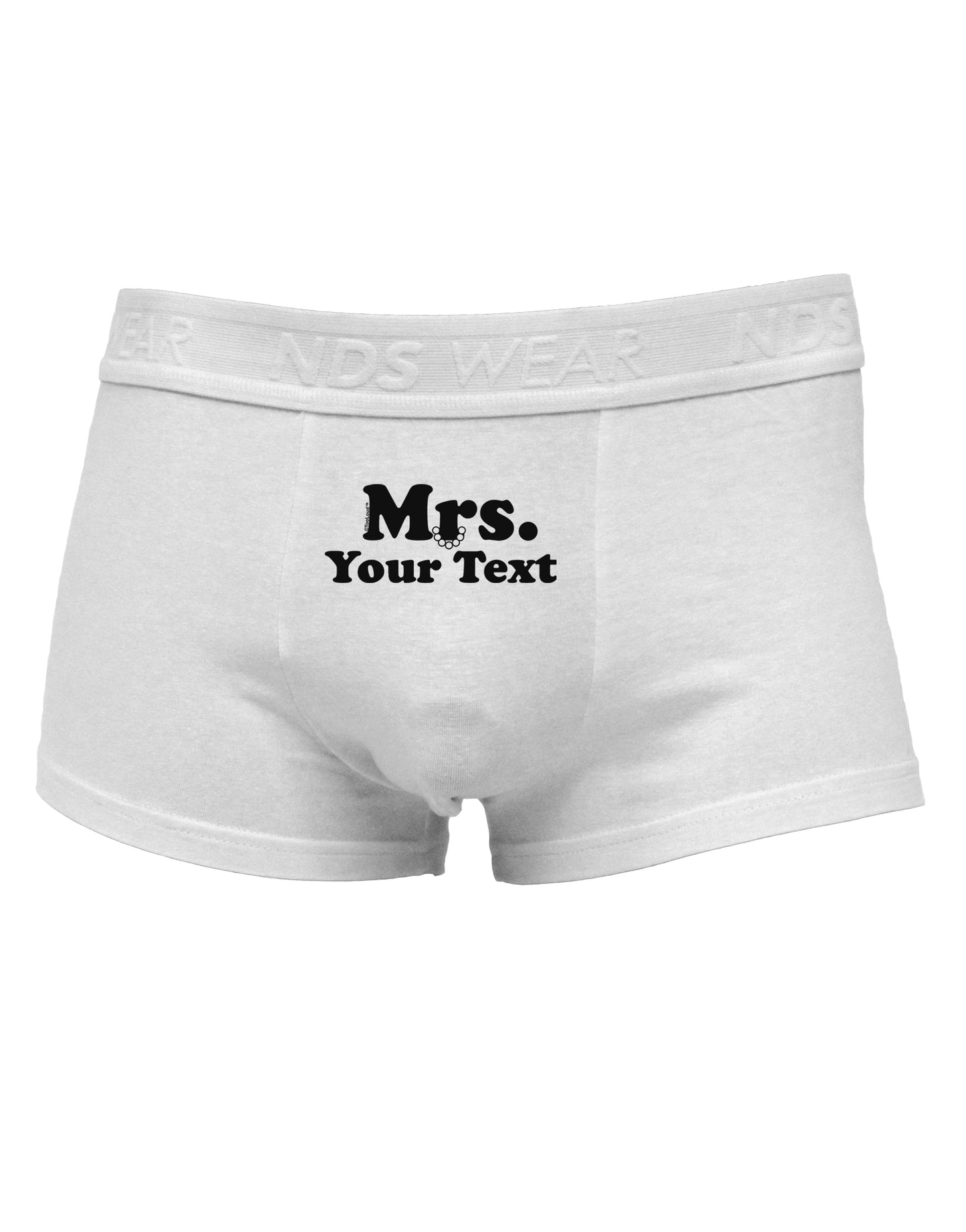 Personalized Mrs Classy Mens Cotton Trunk Underwear by TooLoud-Men's Trunk Underwear-NDS Wear-White-Small-Davson Sales