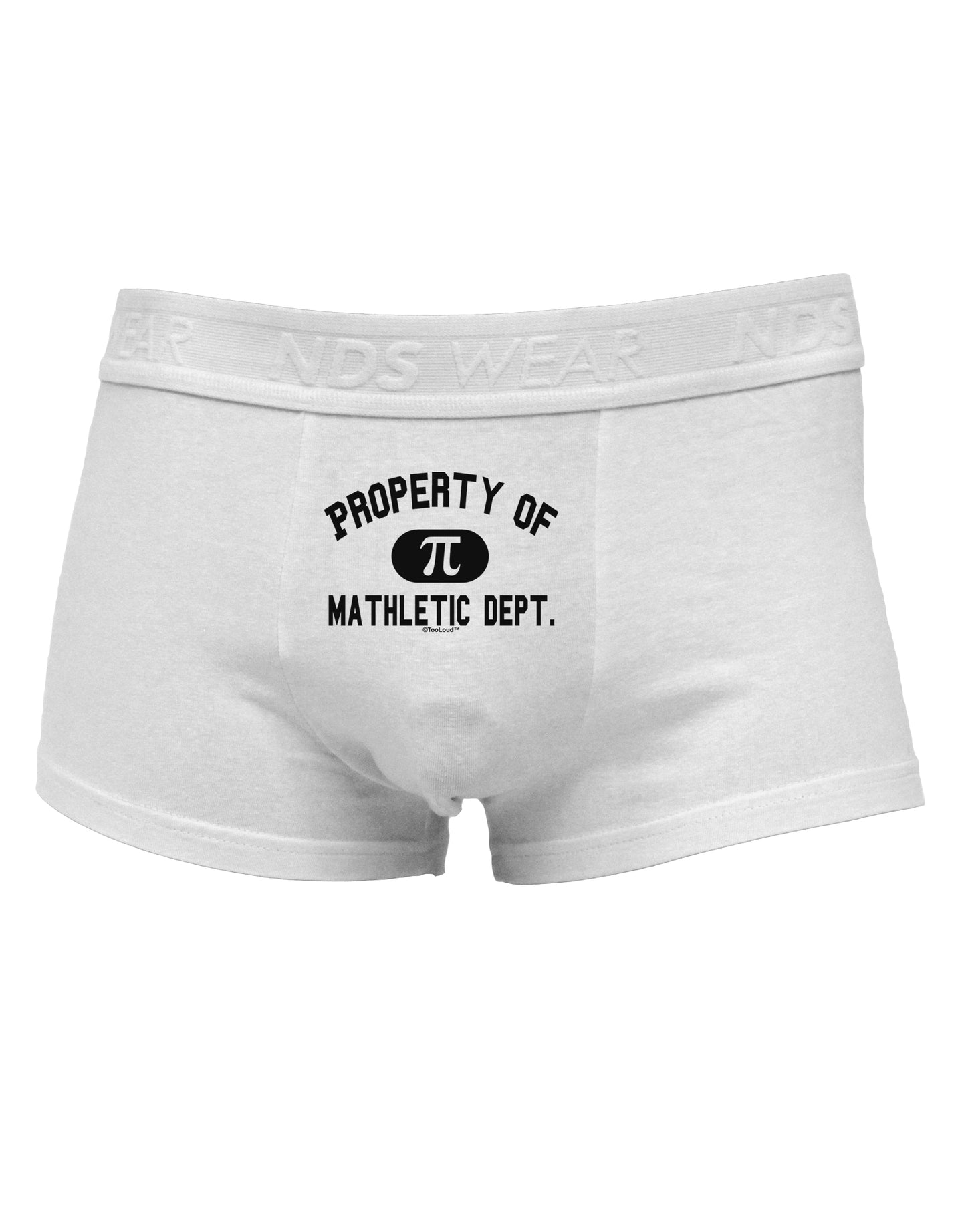 Mathletic Department Mens Cotton Trunk Underwear by TooLoud-Men's Trunk Underwear-NDS Wear-White-Small-Davson Sales