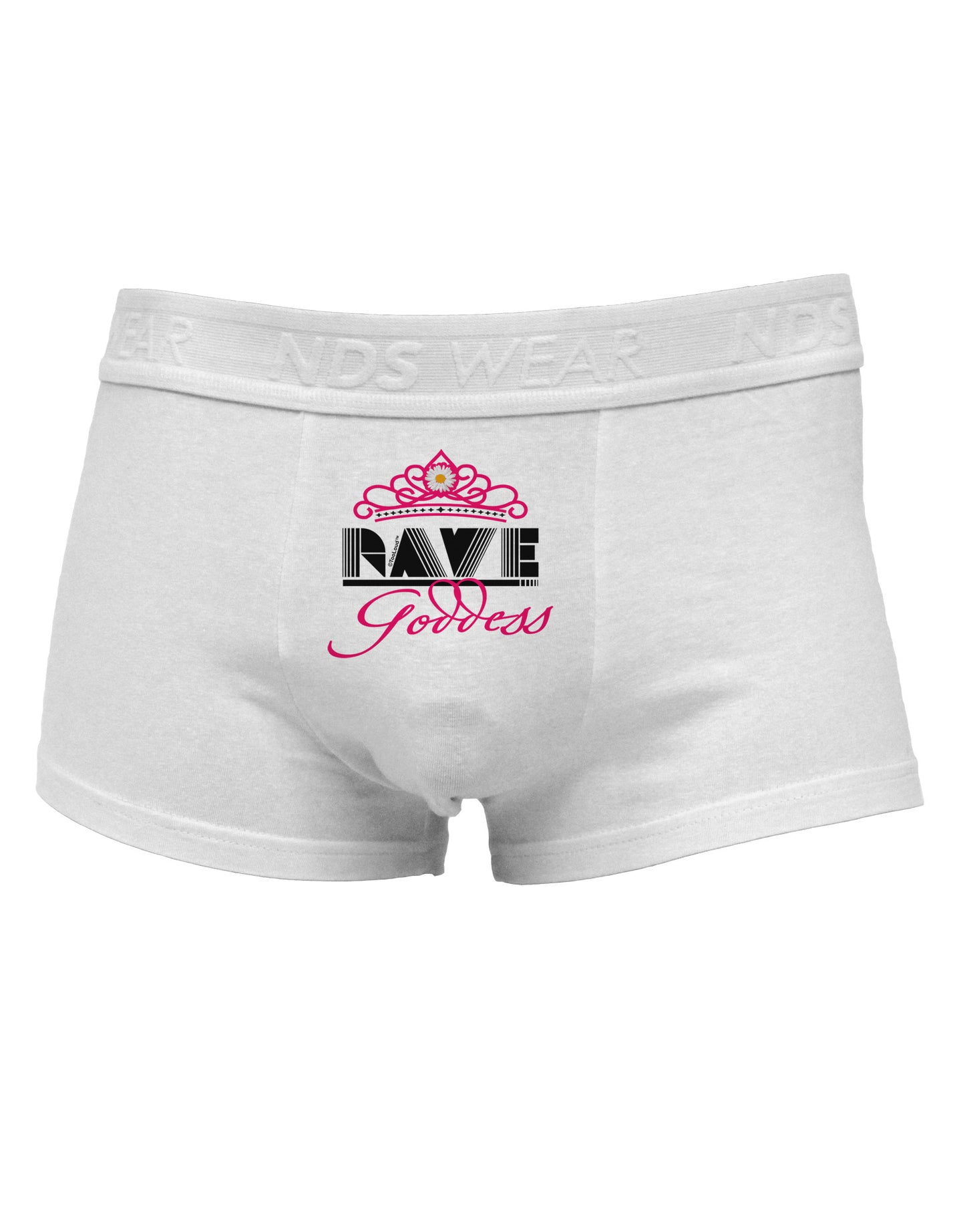 Rave Goddess Mens Cotton Trunk Underwear-Men's Trunk Underwear-NDS Wear-White-Small-Davson Sales