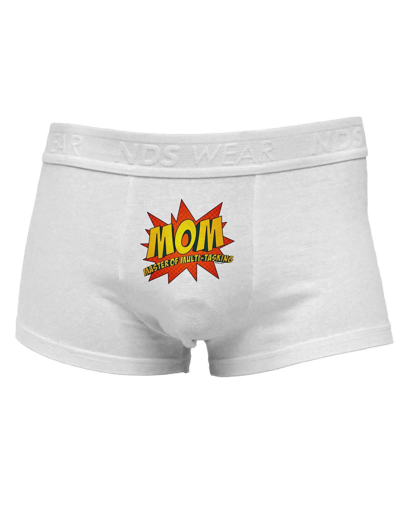 Mom Master Of Multi-tasking Mens Cotton Trunk Underwear-Men's Trunk Underwear-NDS Wear-White-Small-Davson Sales