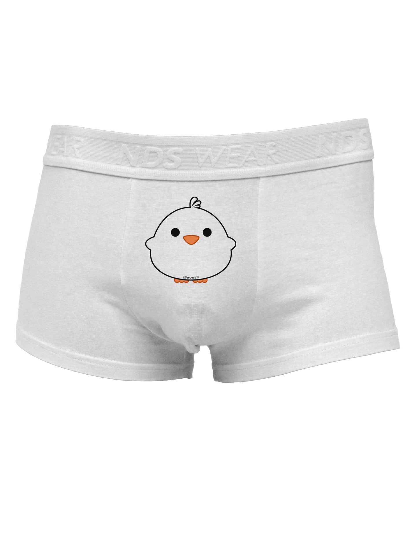 Cute Little Chick - White Mens Cotton Trunk Underwear by TooLoud-Men's Trunk Underwear-NDS Wear-White-Small-Davson Sales