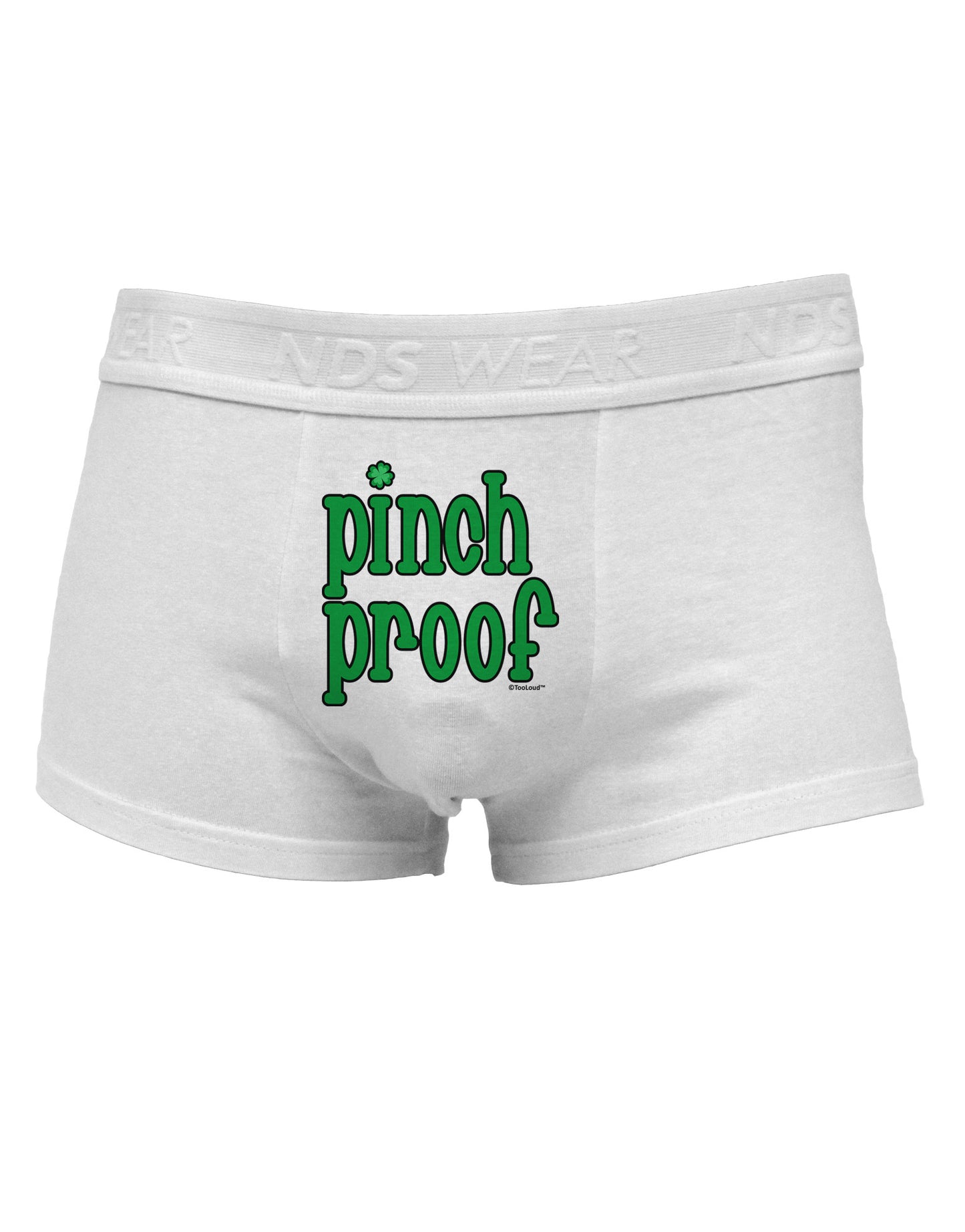 Pinch Proof - St. Patrick's Day Mens Cotton Trunk Underwear by TooLoud-Men's Trunk Underwear-TooLoud-White-Small-Davson Sales