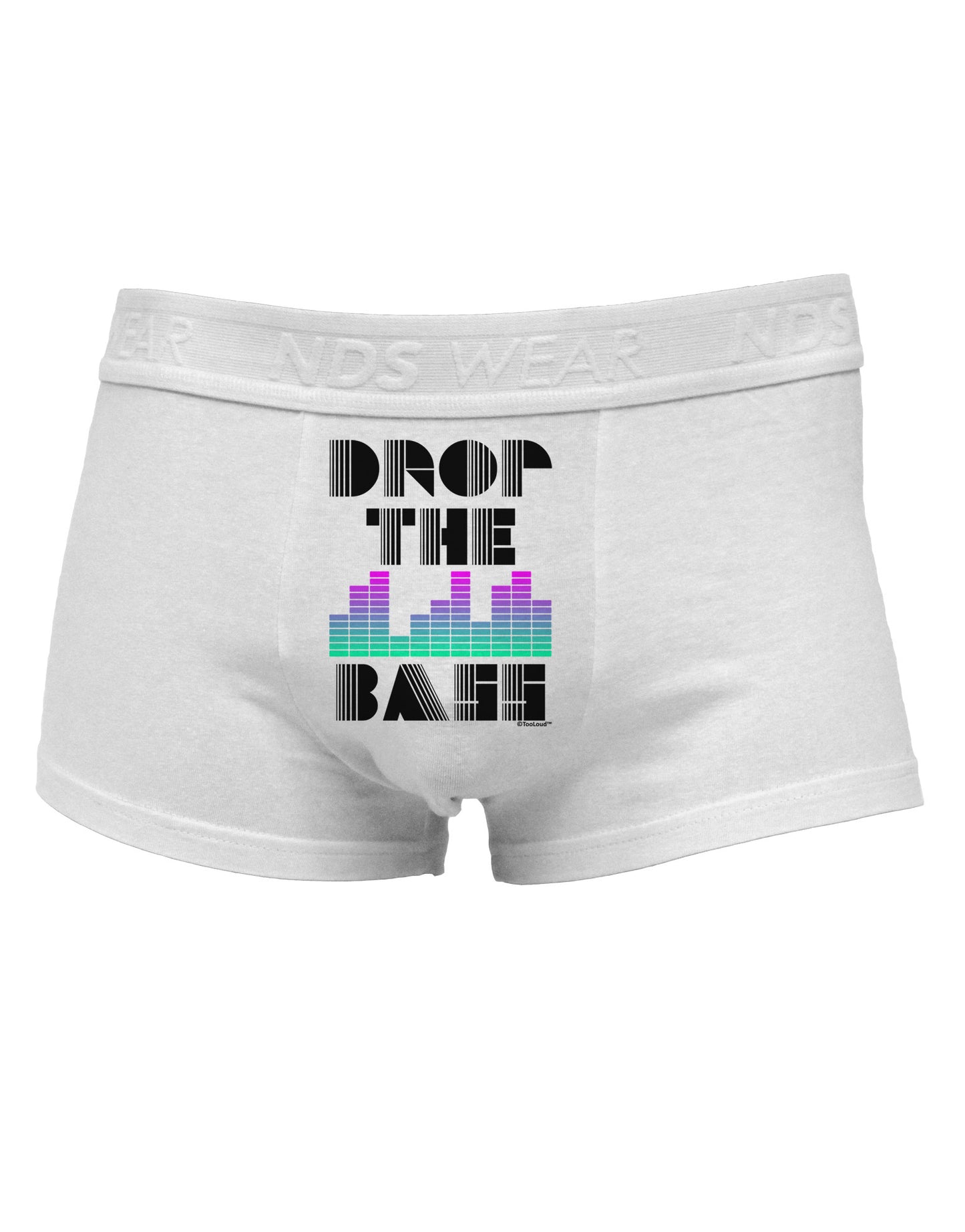 Drop the Bass Mens Cotton Trunk Underwear-Men's Trunk Underwear-NDS Wear-White-Small-Davson Sales
