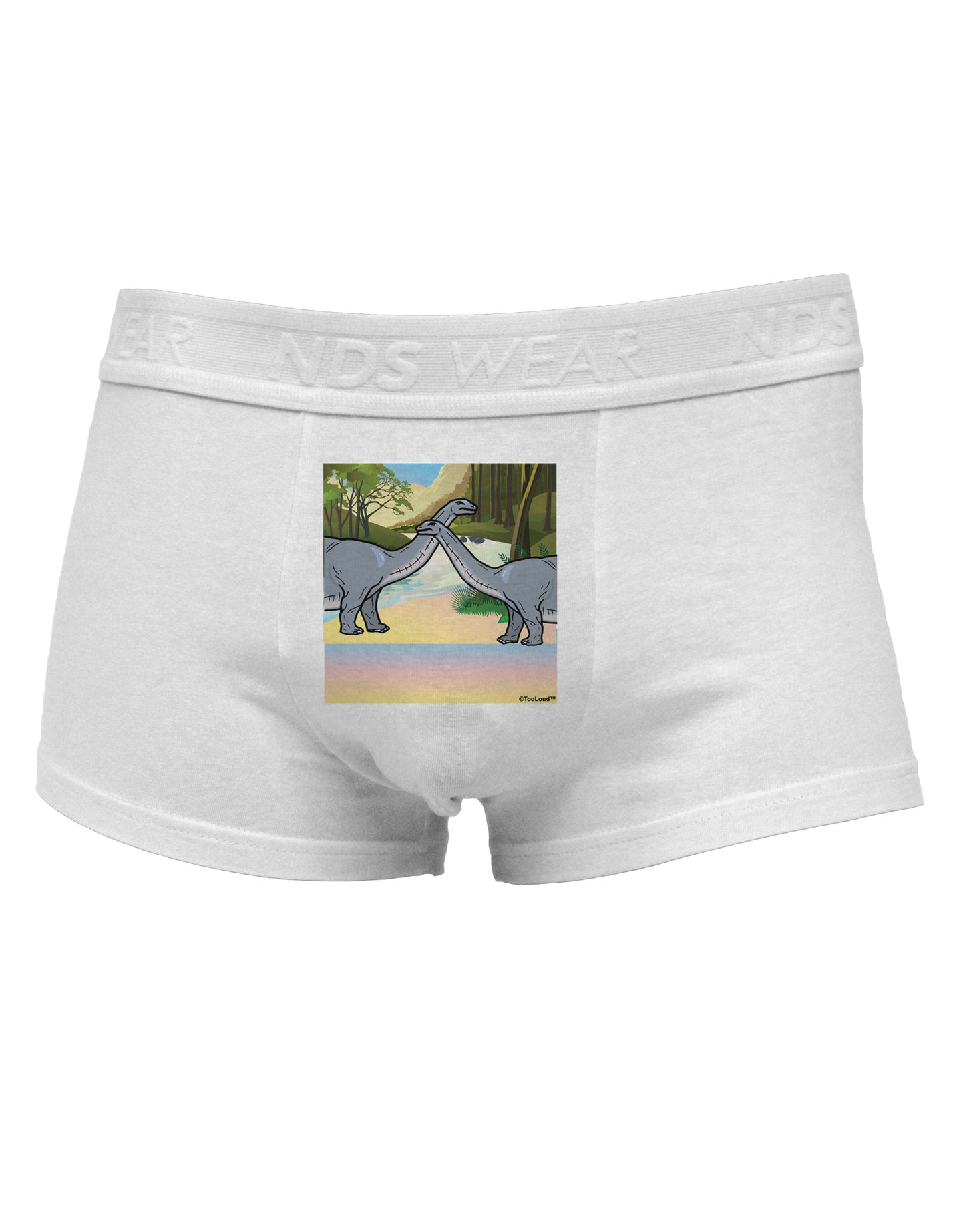 Diplodocus Longus - Without Name Mens Cotton Trunk Underwear-Men's Trunk Underwear-NDS Wear-White-Small-Davson Sales