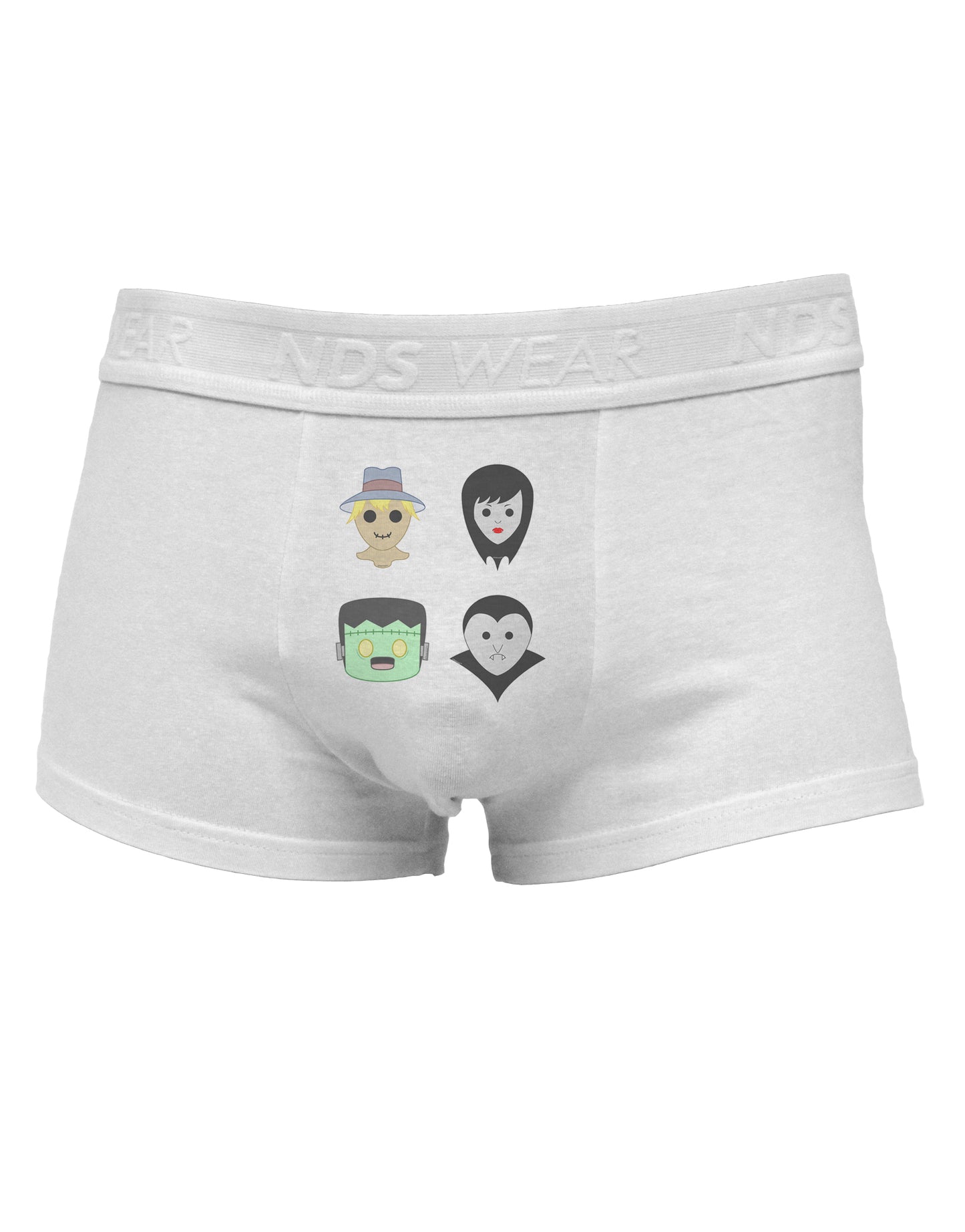 Four Lil Monsters - Halloween Design Mens Cotton Trunk Underwear-Men's Trunk Underwear-TooLoud-White-Small-Davson Sales