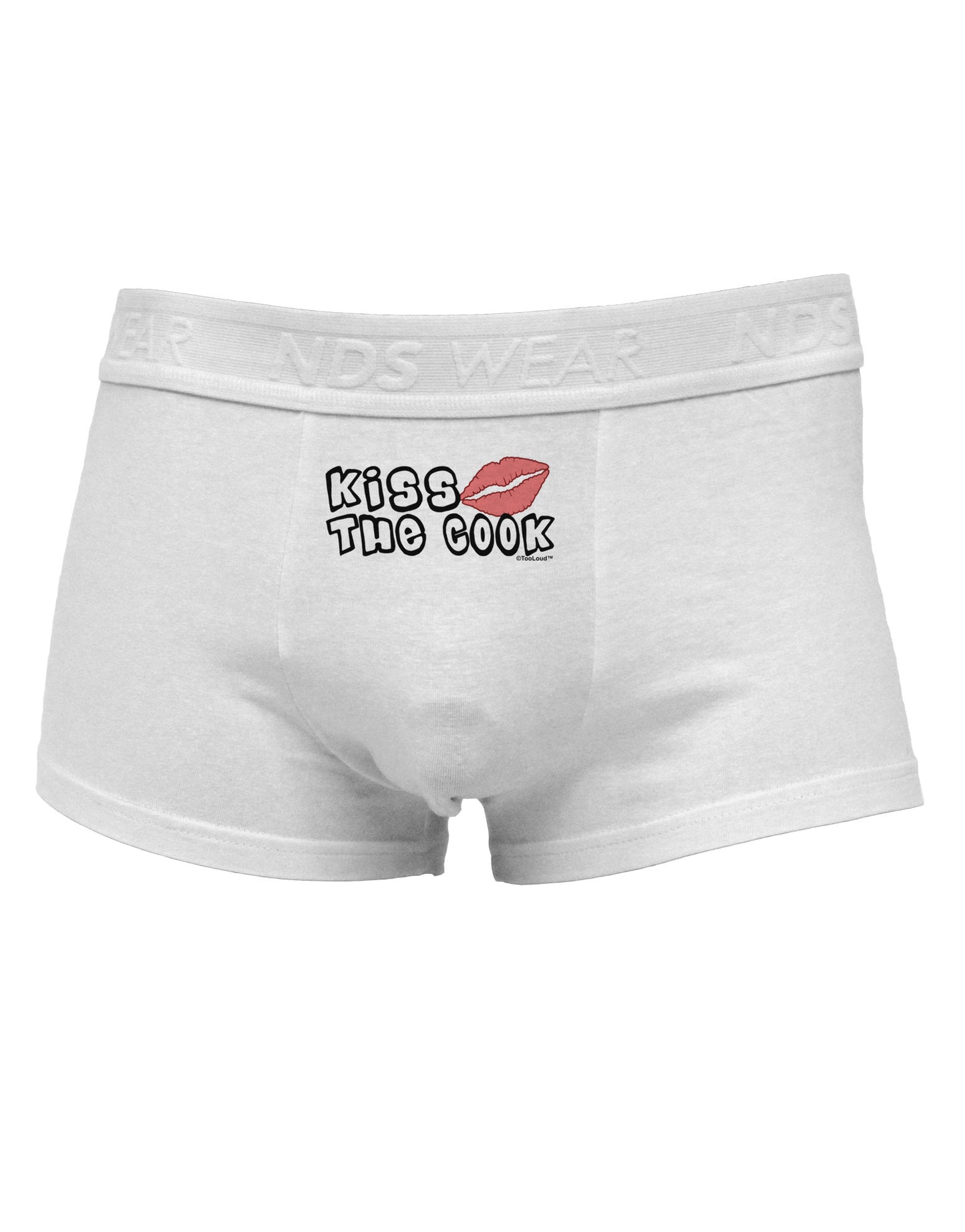 Kiss the Cook With Lips Mens Cotton Trunk Underwear by TooLoud-Men's Trunk Underwear-NDS Wear-White-Small-Davson Sales