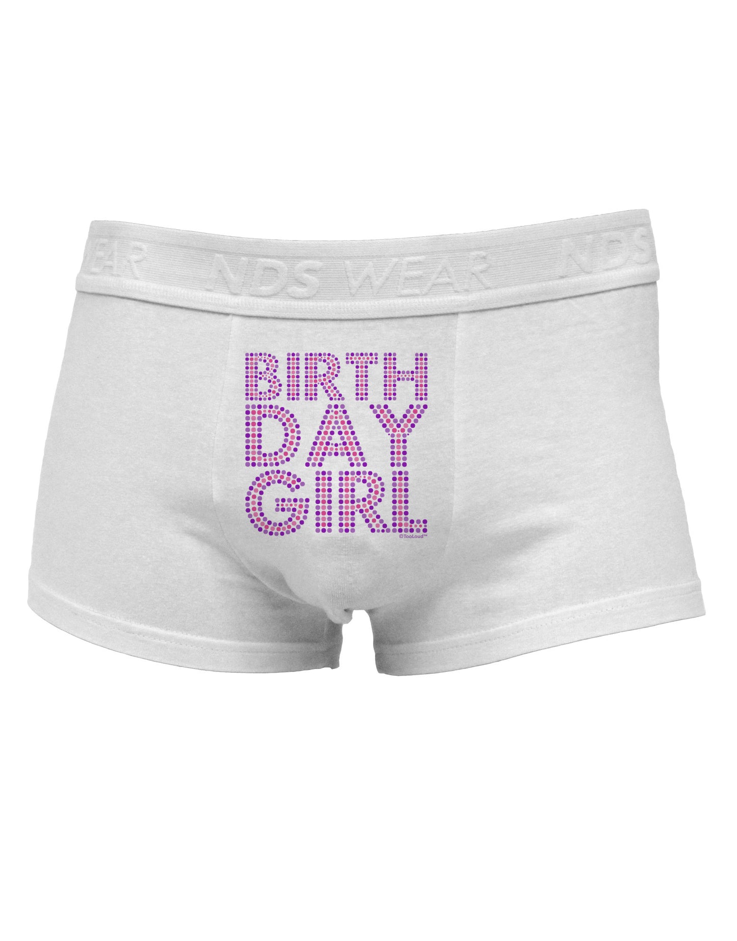 Birthday Girl - Pink and Purple Dots Mens Cotton Trunk Underwear by TooLoud-Men's Trunk Underwear-TooLoud-White-Small-Davson Sales