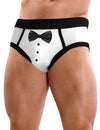 Mens Sexy Tuxedo Briefs Underwear-Mens Briefs-NDS Wear-White with Black-Small-Davson Sales