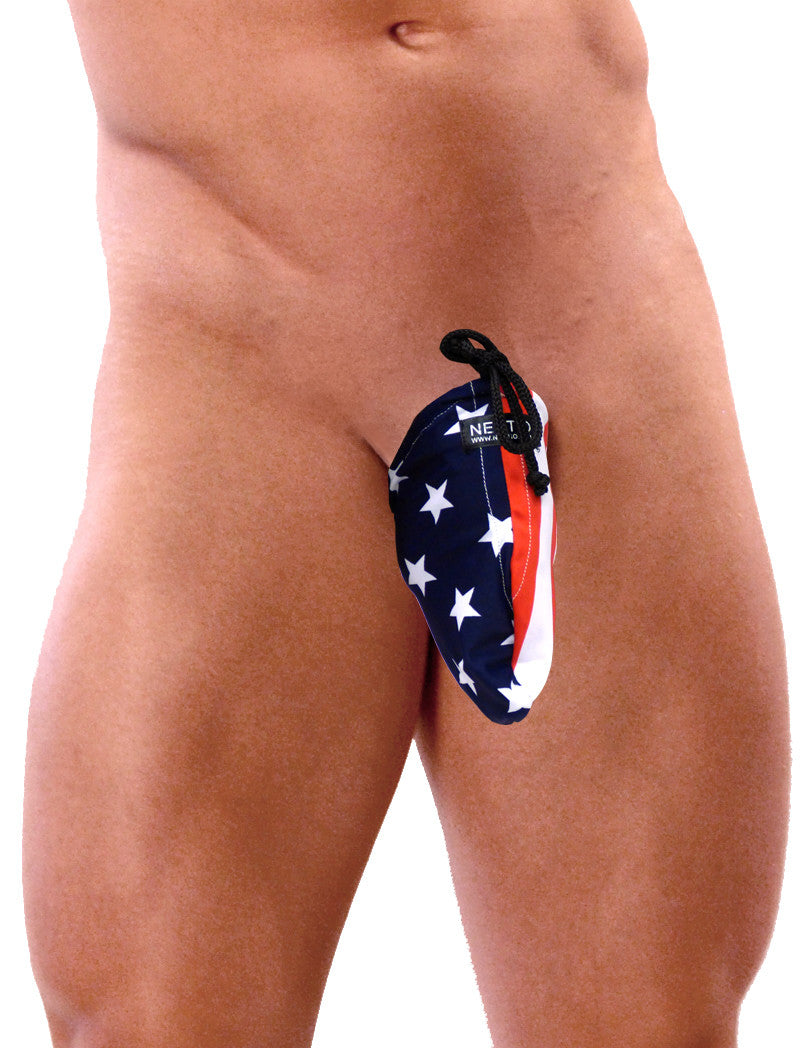 American Flag Men's Tanning Pouch One-Size-Neptio-American-Flag-One-Size-Davson Sales
