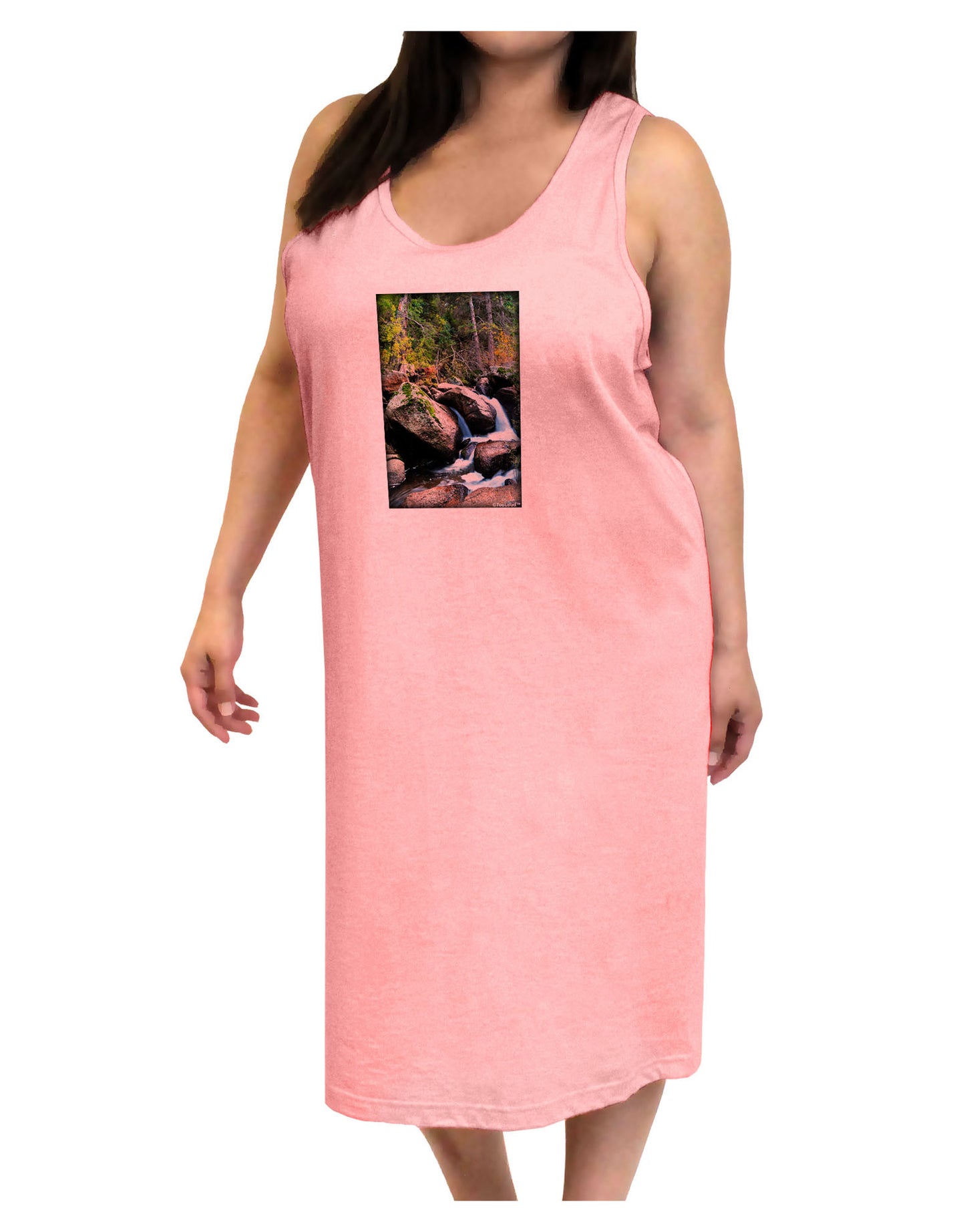 Rockies River Adult Tank Top Dress Night Shirt-Night Shirt-TooLoud-Pink-One-Size-Adult-Davson Sales