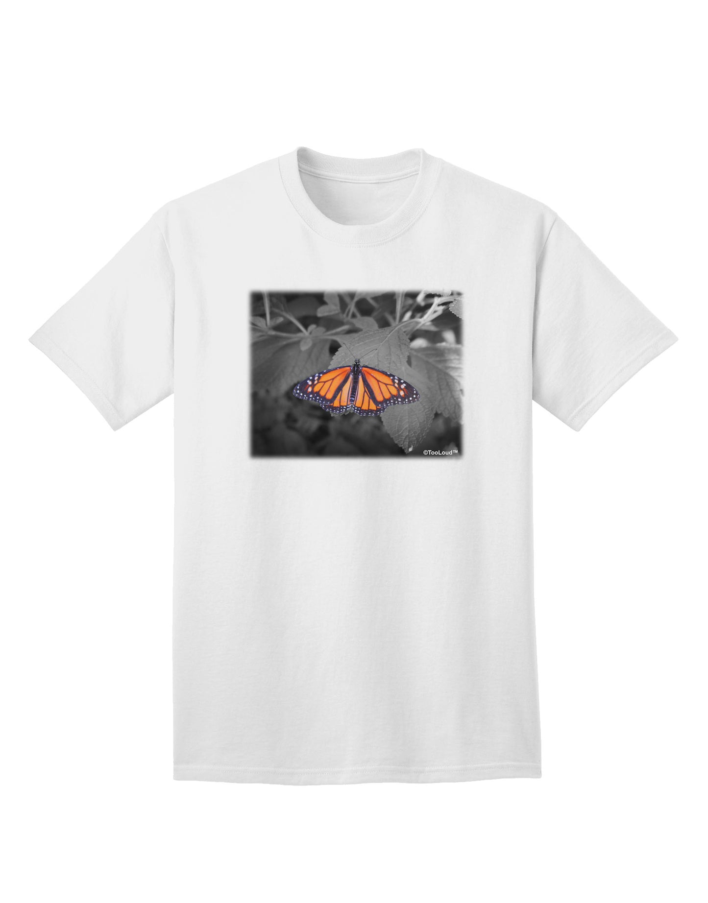 Watercolor Butterfly Black Plus Size Apron-Bib Apron-TooLoud-White-Small-Davson Sales
