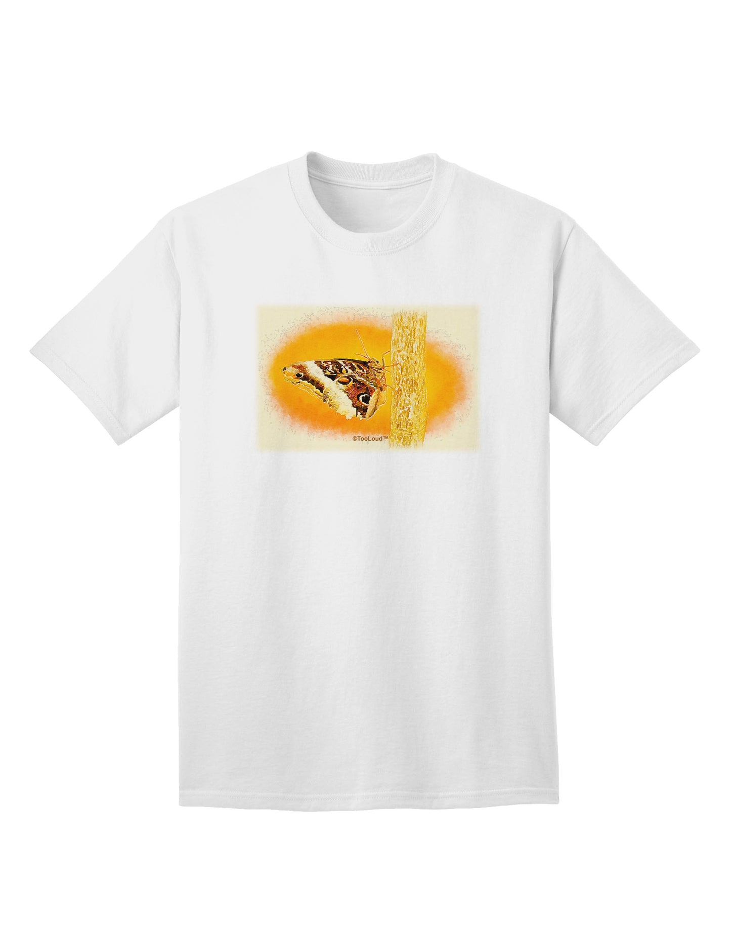 TooLoud Watercolor Monarch Butterfly Plus Size Apron-Bib Apron-TooLoud-White-Small-Davson Sales