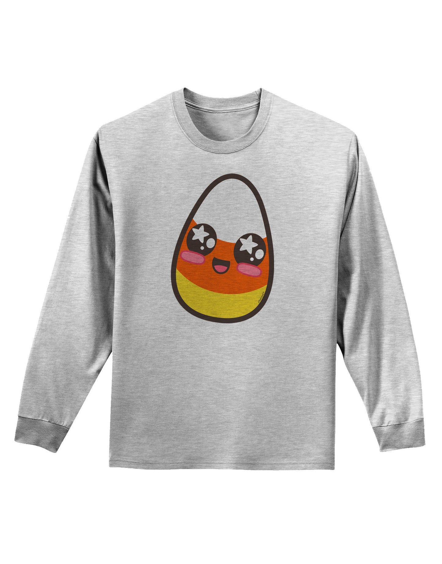 Cute Boy Child Candy Corn Family Halloween Adult Long Sleeve Shirt-Long Sleeve Shirt-TooLoud-AshGray-Small-Davson Sales