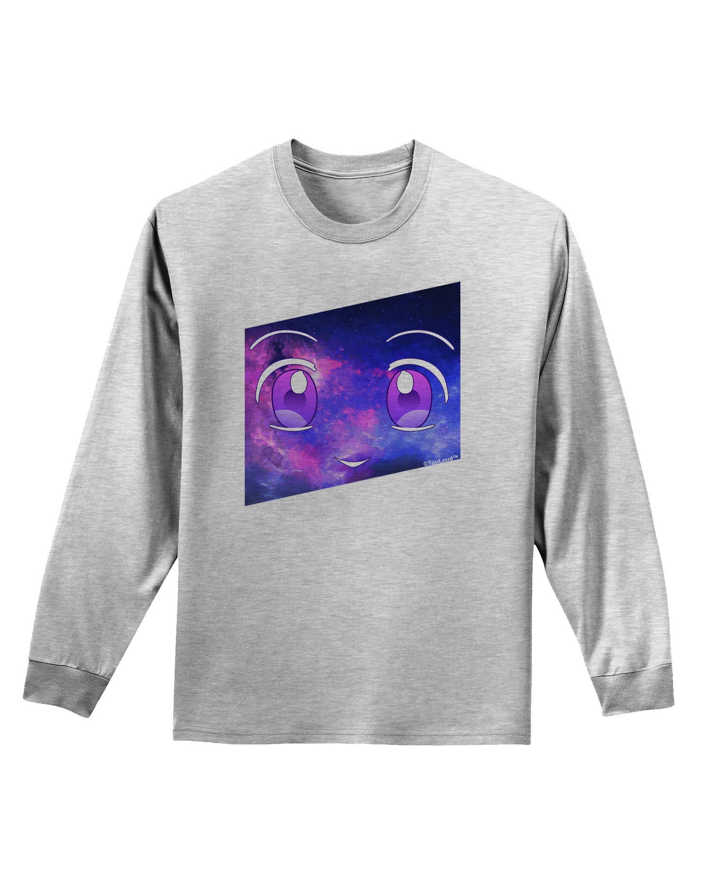 Cute Cosmic Eyes Adult Long Sleeve Shirt-Long Sleeve Shirt-TooLoud-AshGray-Small-Davson Sales