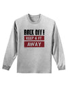 BACK OFF Keep 6 Feet Away Adult Long Sleeve Shirt-Long Sleeve Shirt-TooLoud-AshGray-Small-Davson Sales