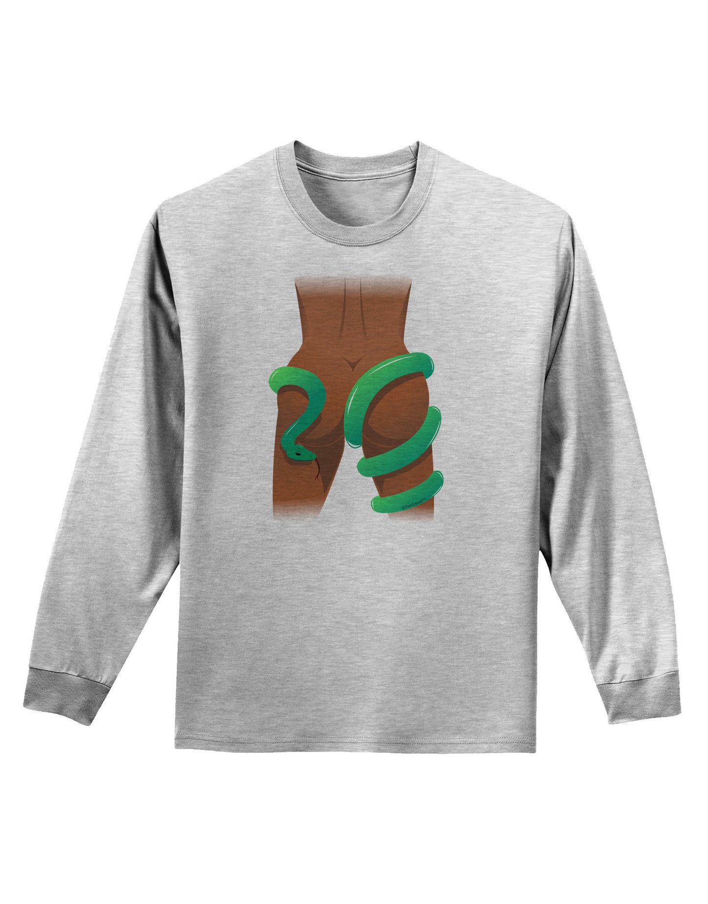 Lady Anaconda Design Dark Adult Long Sleeve Shirt-Long Sleeve Shirt-TooLoud-AshGray-Small-Davson Sales