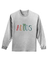 Adios Adult Long Sleeve Shirt-Long Sleeve Shirt-TooLoud-AshGray-Small-Davson Sales