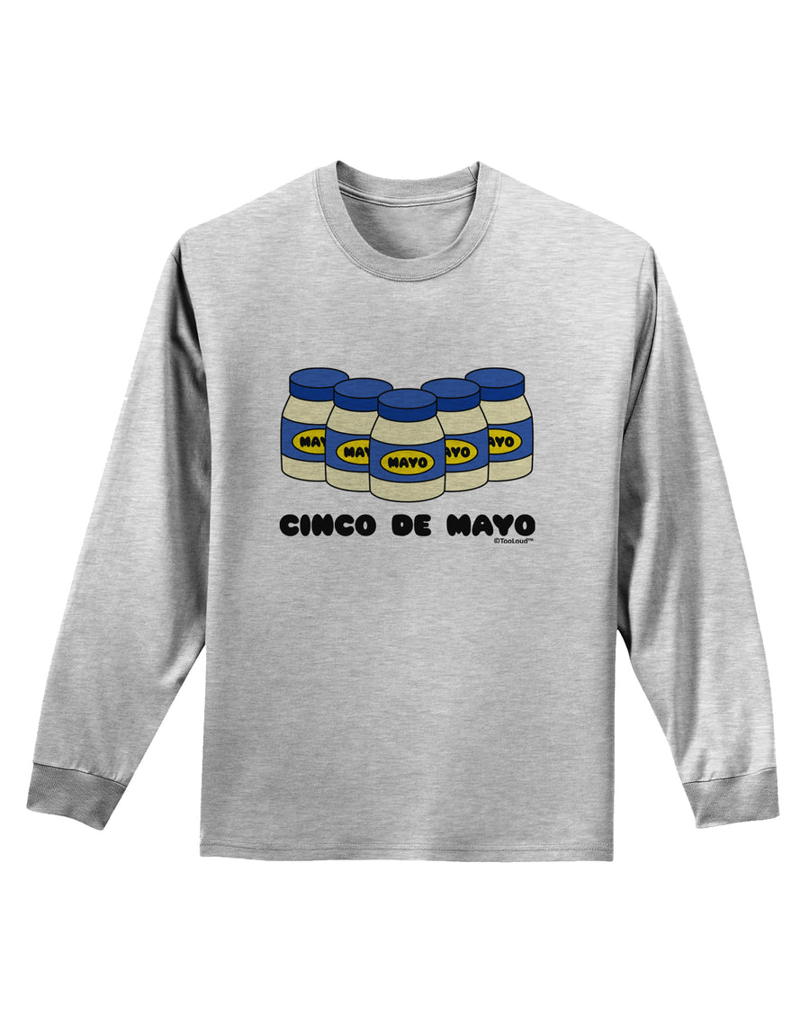 Cinco de Mayo - 5 Mayo Jars Adult Long Sleeve Shirt by TooLoud-Long Sleeve Shirt-TooLoud-White-Small-Davson Sales