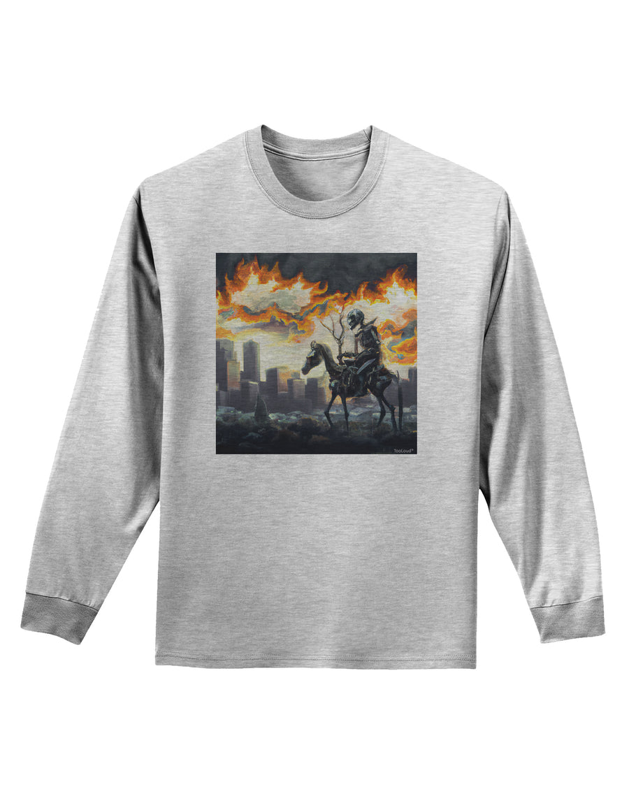 Grimm Reaper Halloween Design Adult Long Sleeve Shirt-Mens-LongsleeveShirts-TooLoud-White-Small-Davson Sales