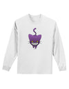 Evil Kitty Adult Long Sleeve Shirt-Long Sleeve Shirt-TooLoud-White-Small-Davson Sales