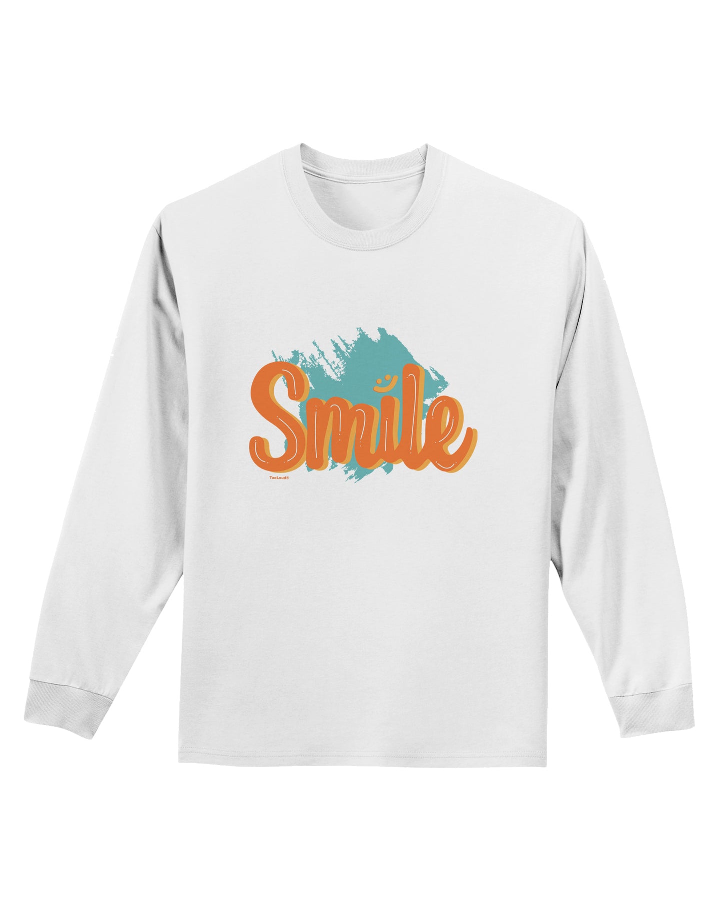 Smile Adult Long Sleeve Shirt-Long Sleeve Shirt-TooLoud-White-Small-Davson Sales