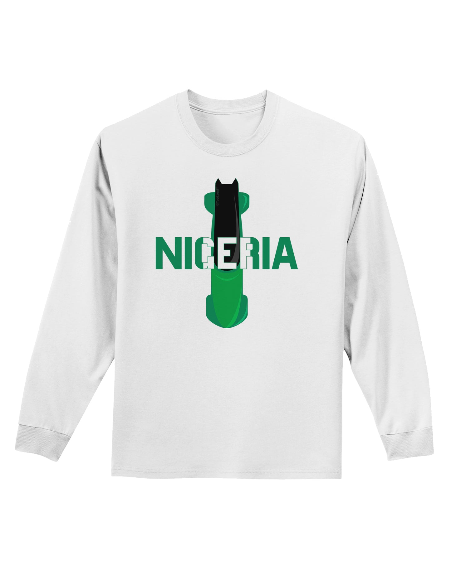 Nigeria Bobsled Adult Long Sleeve Shirt by TooLoud-TooLoud-White-Small-Davson Sales